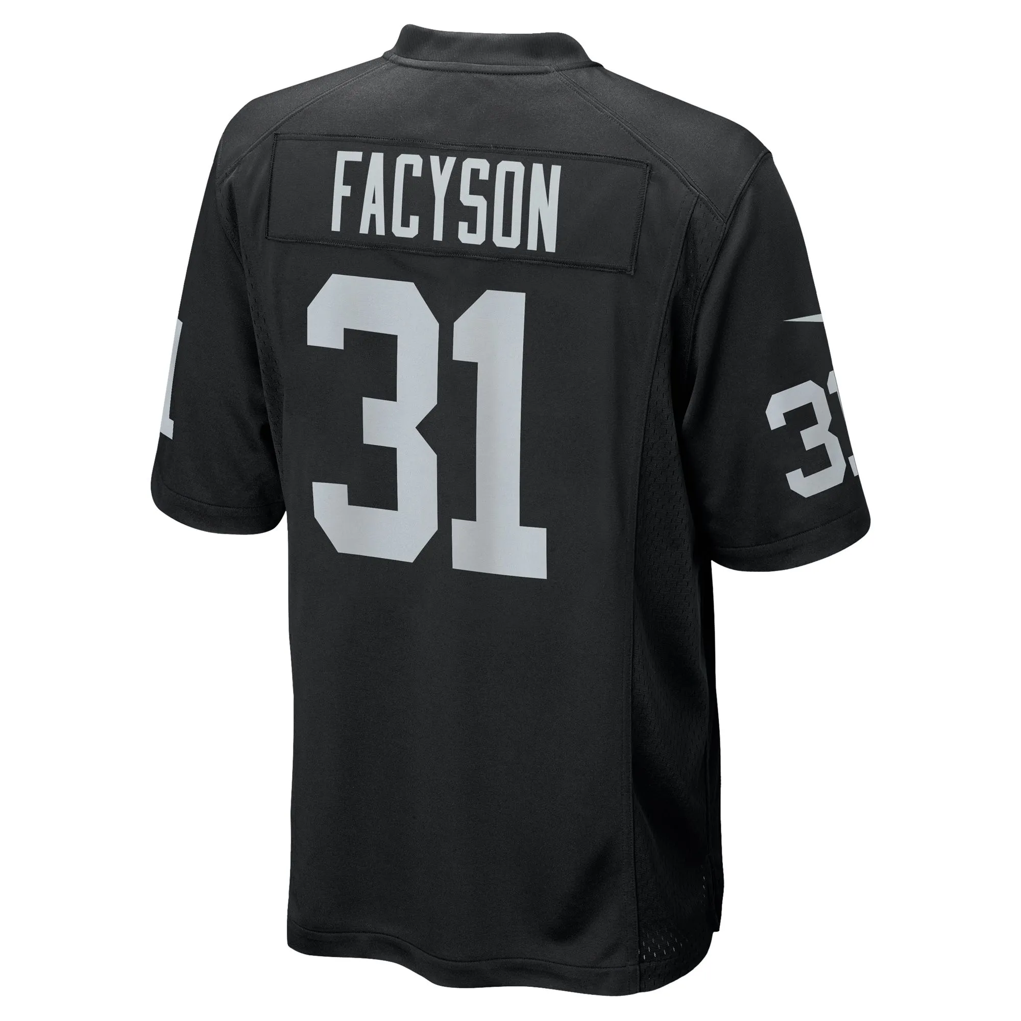 Brandon Facyson Las Vegas Raiders  Team Game Jersey -  Black