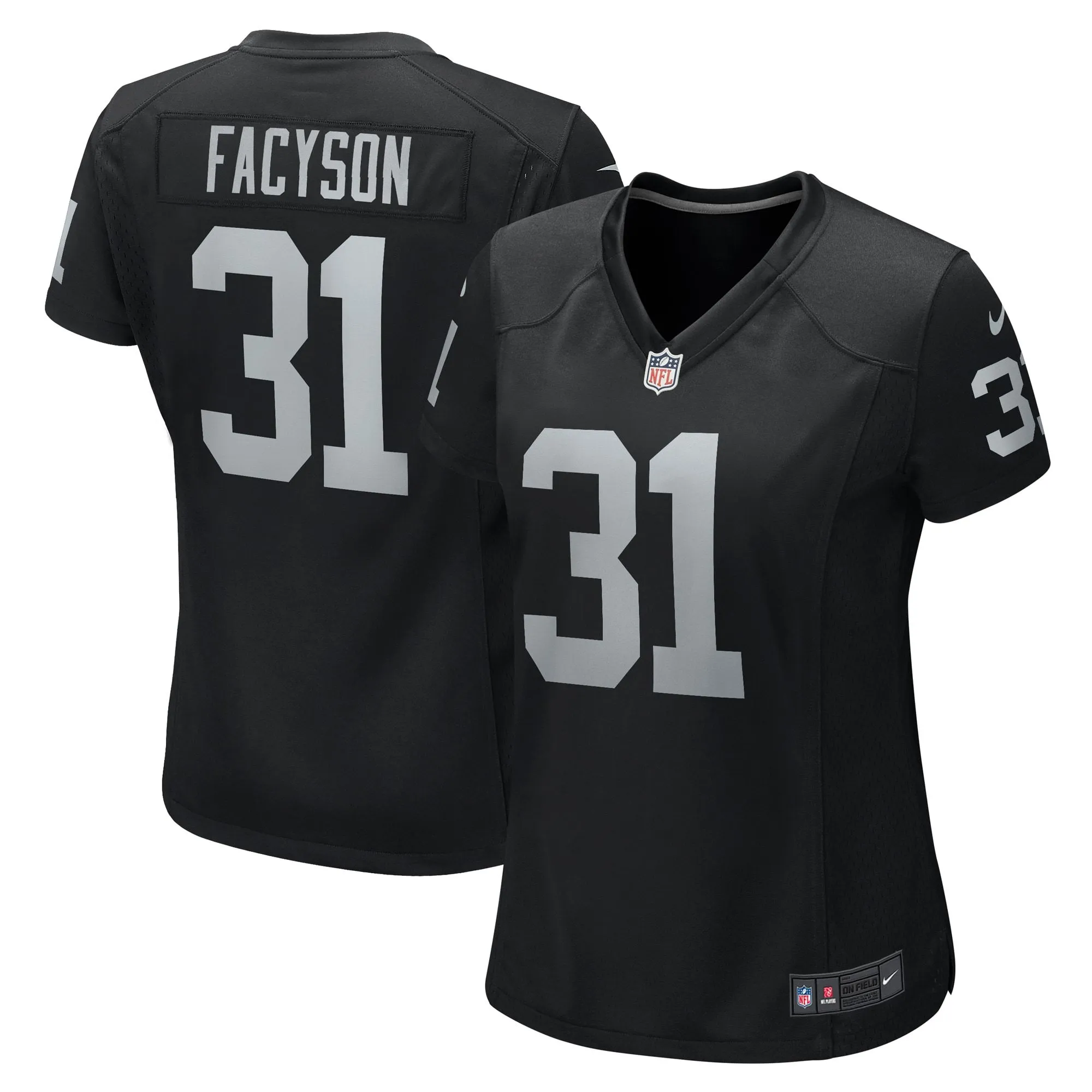 Brandon Facyson Las Vegas Raiders  Women's Team Game Jersey -  Black