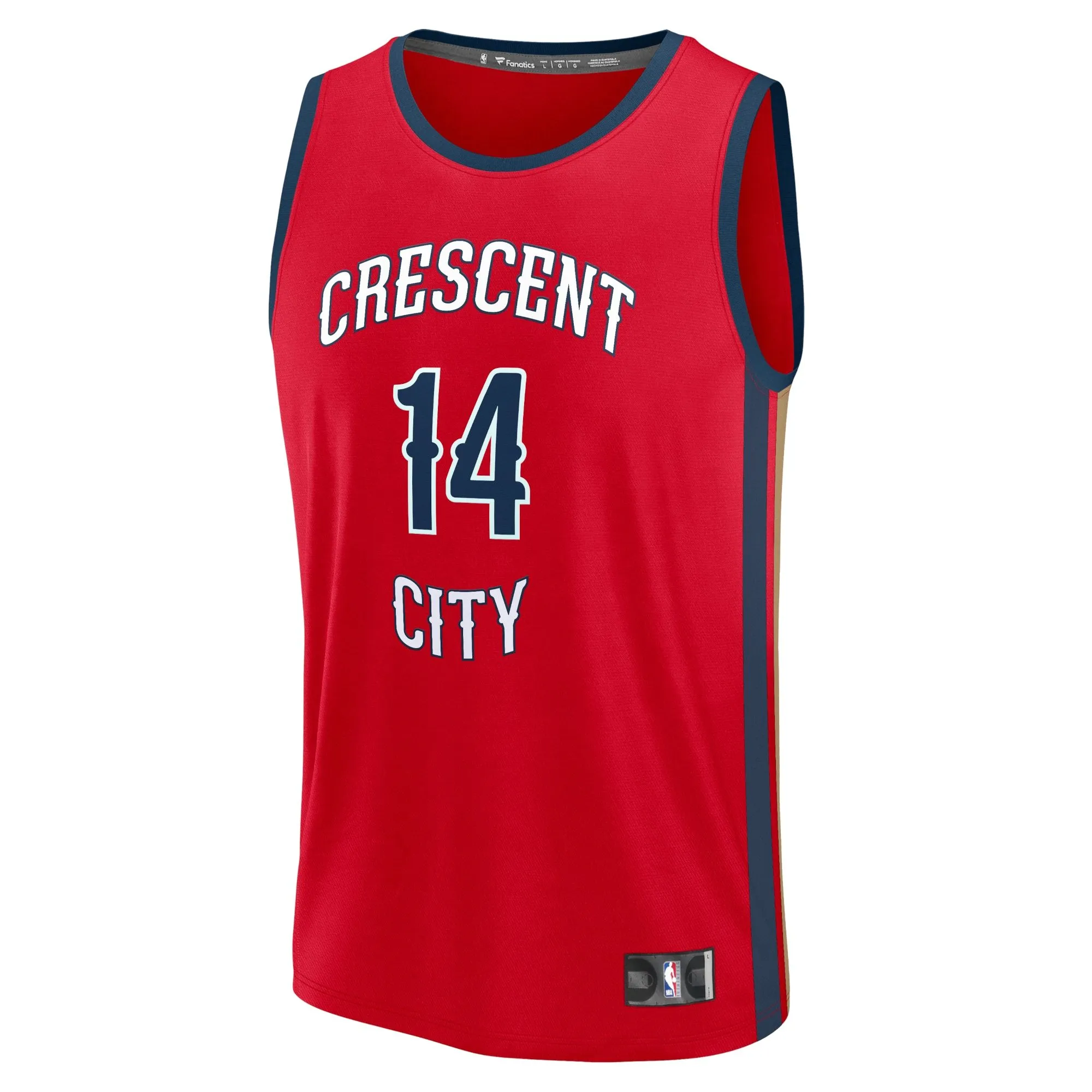 Brandon Ingram New Orleans Pelicans Fanatics Branded Fast Break Replica Player Jersey - Statement Edition - Red