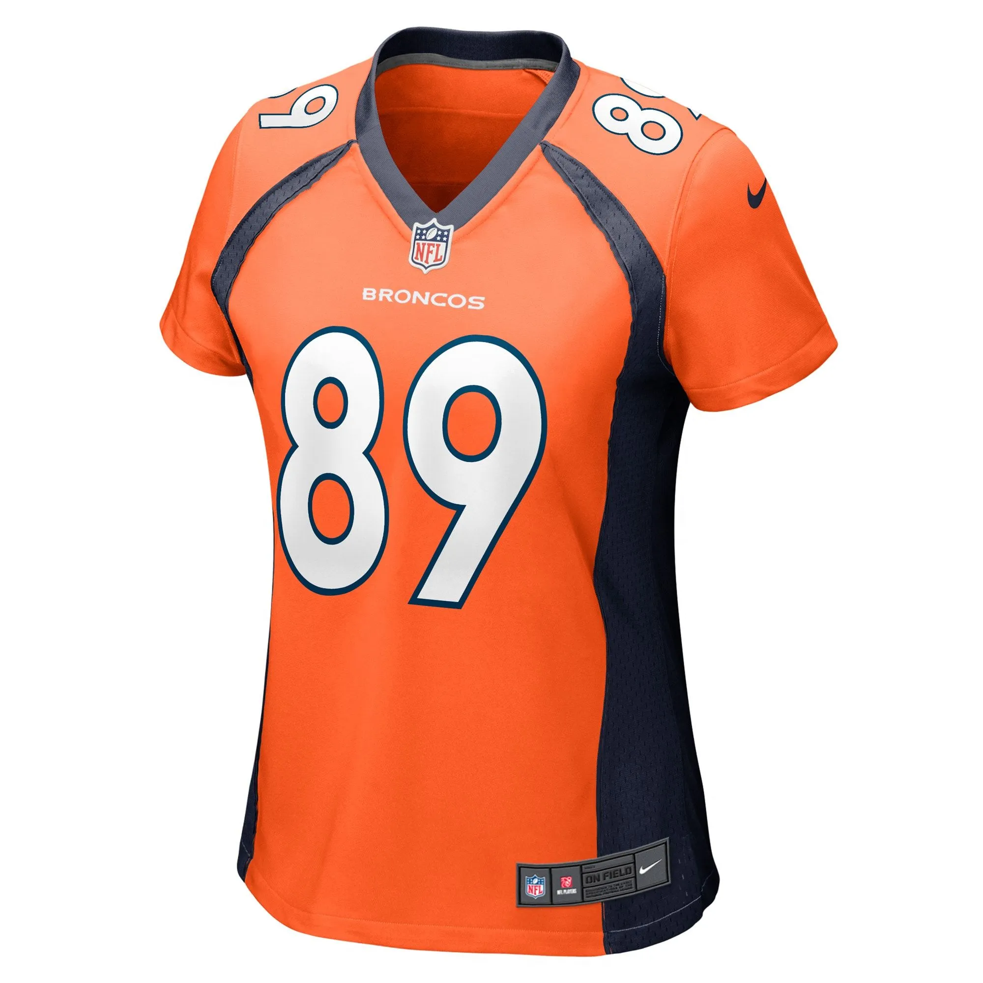 Brandon Johnson Denver Broncos  Women's Game Player Jersey - Orange