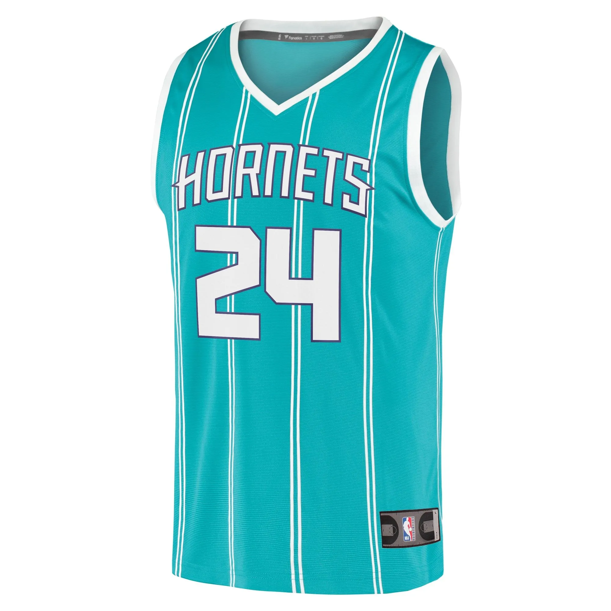 Brandon Miller Charlotte Hornets Fanatics Branded  Fast Break Replica Jersey - Icon Edition - Teal