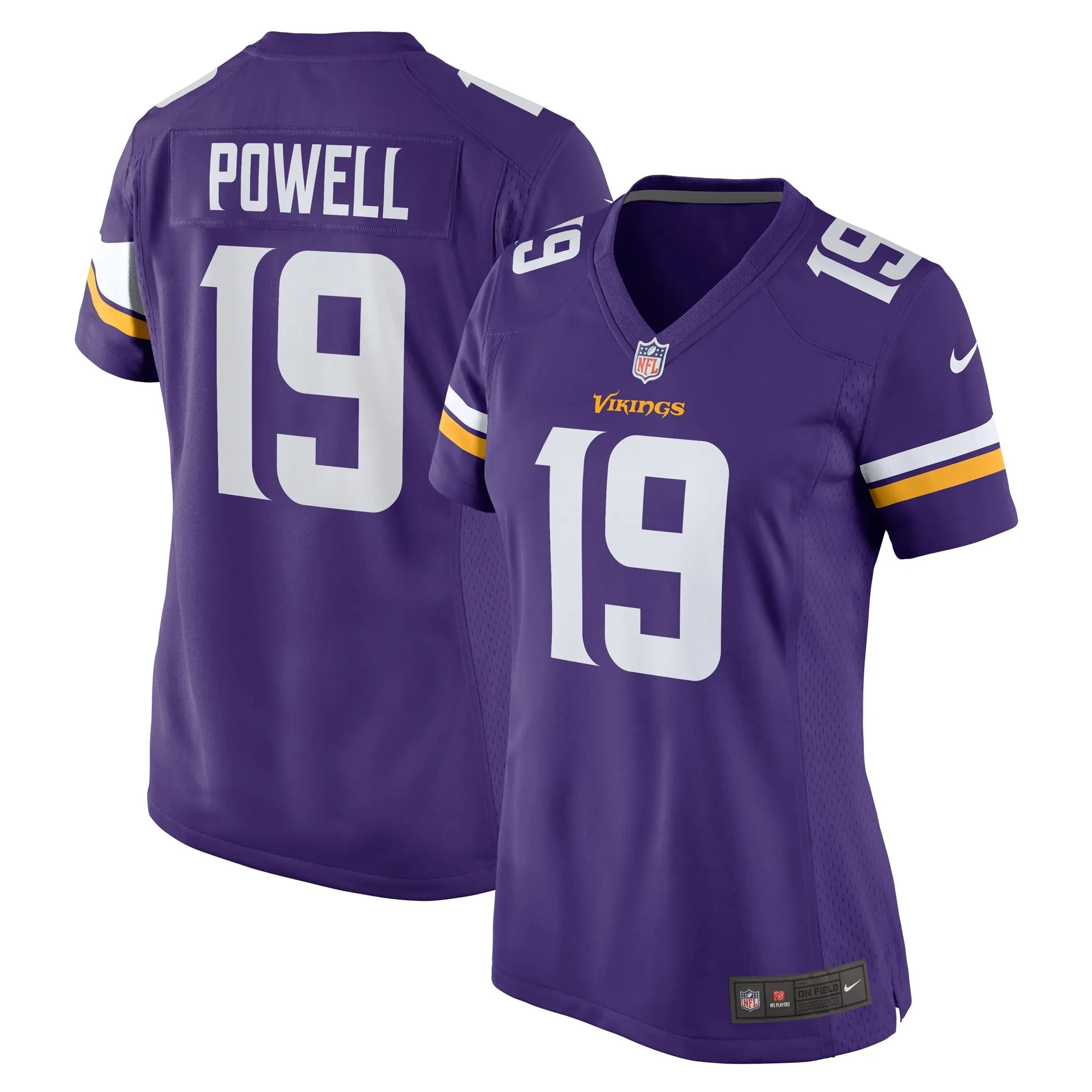 Brandon Powell Minnesota Vikings  Women's Game Jersey - Purple