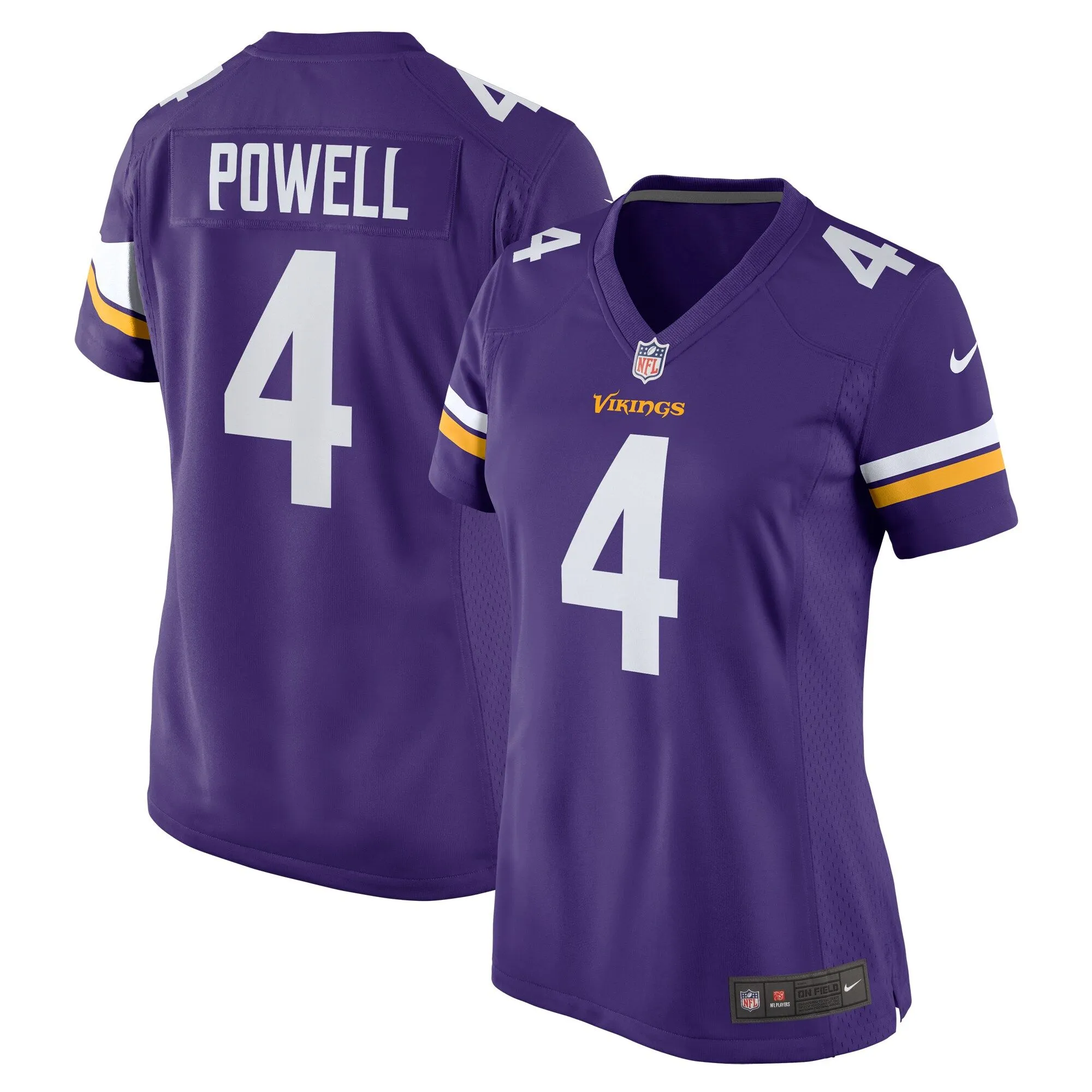 Brandon Powell Minnesota Vikings  Women's  Game Jersey -  Purple