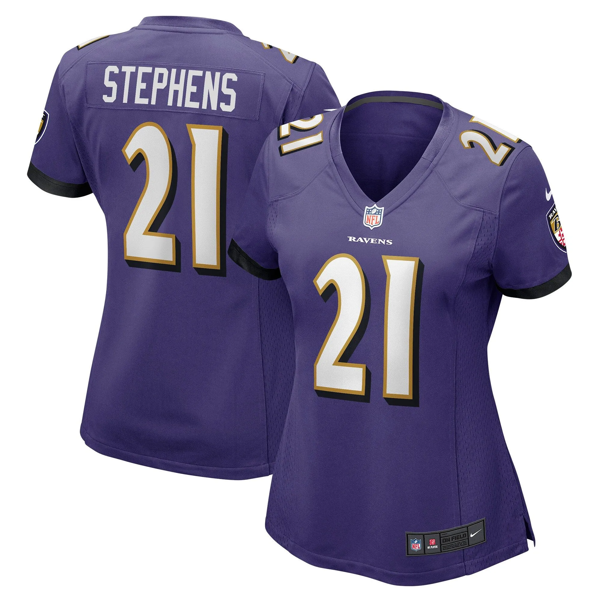 Brandon Stephens Baltimore Ravens  Women's Game Jersey - Purple