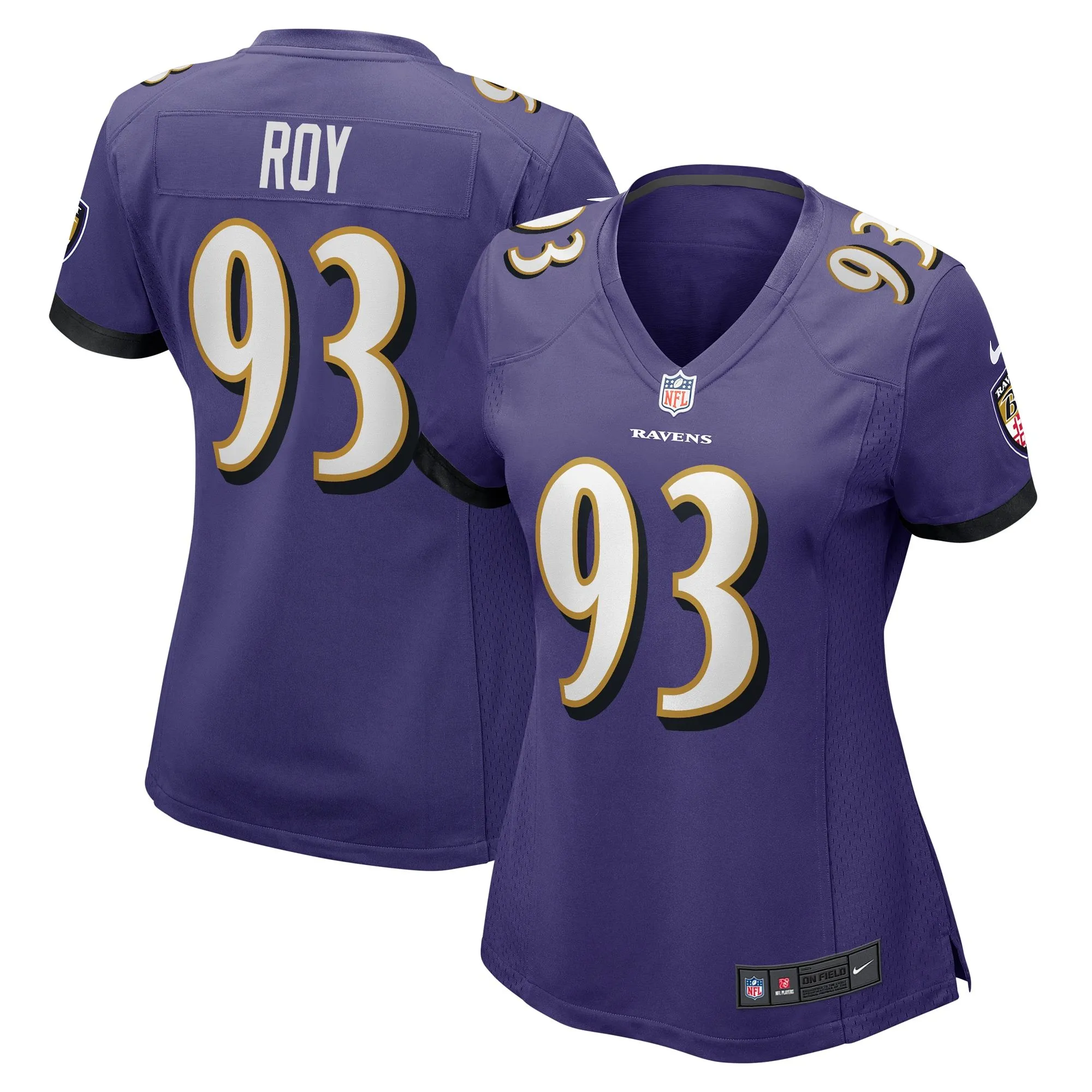 Bravvion Roy Baltimore Ravens  Women's  Game Jersey -  Purple