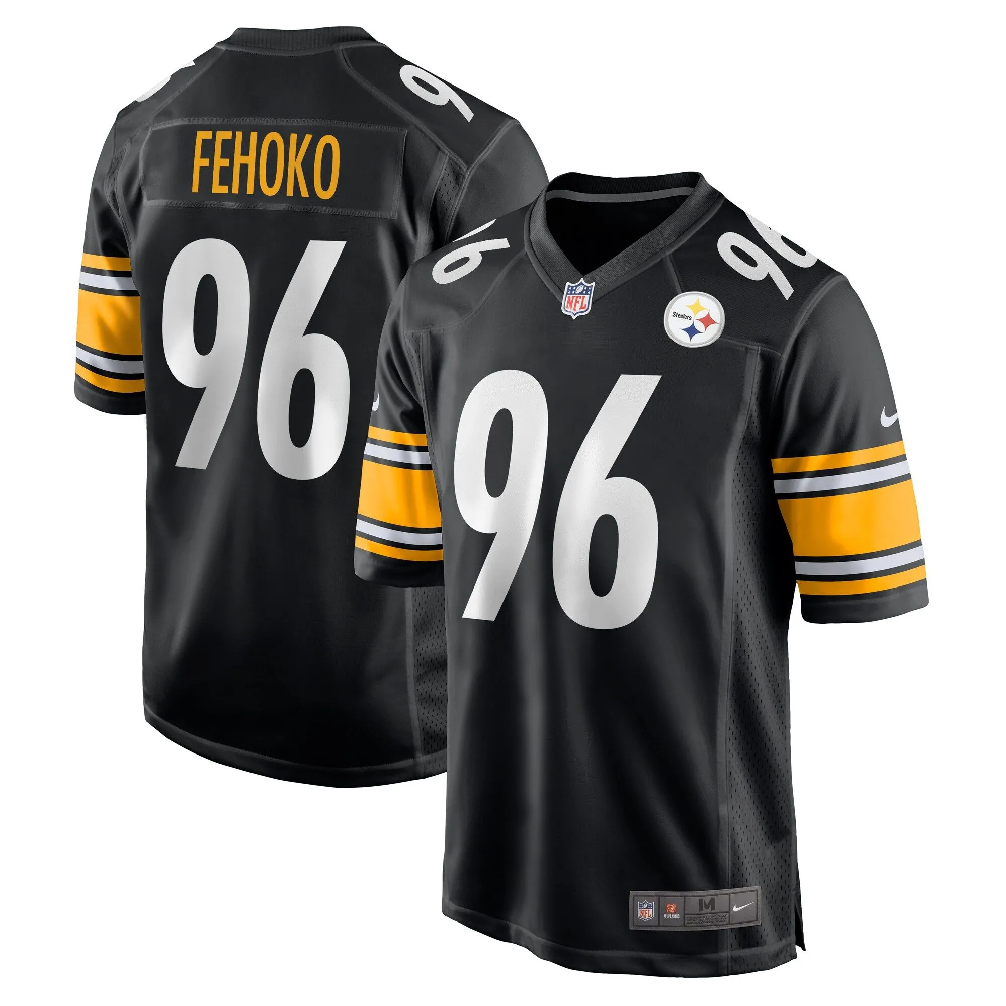 Breiden Fehoko Pittsburgh Steelers   Game Jersey -  Black