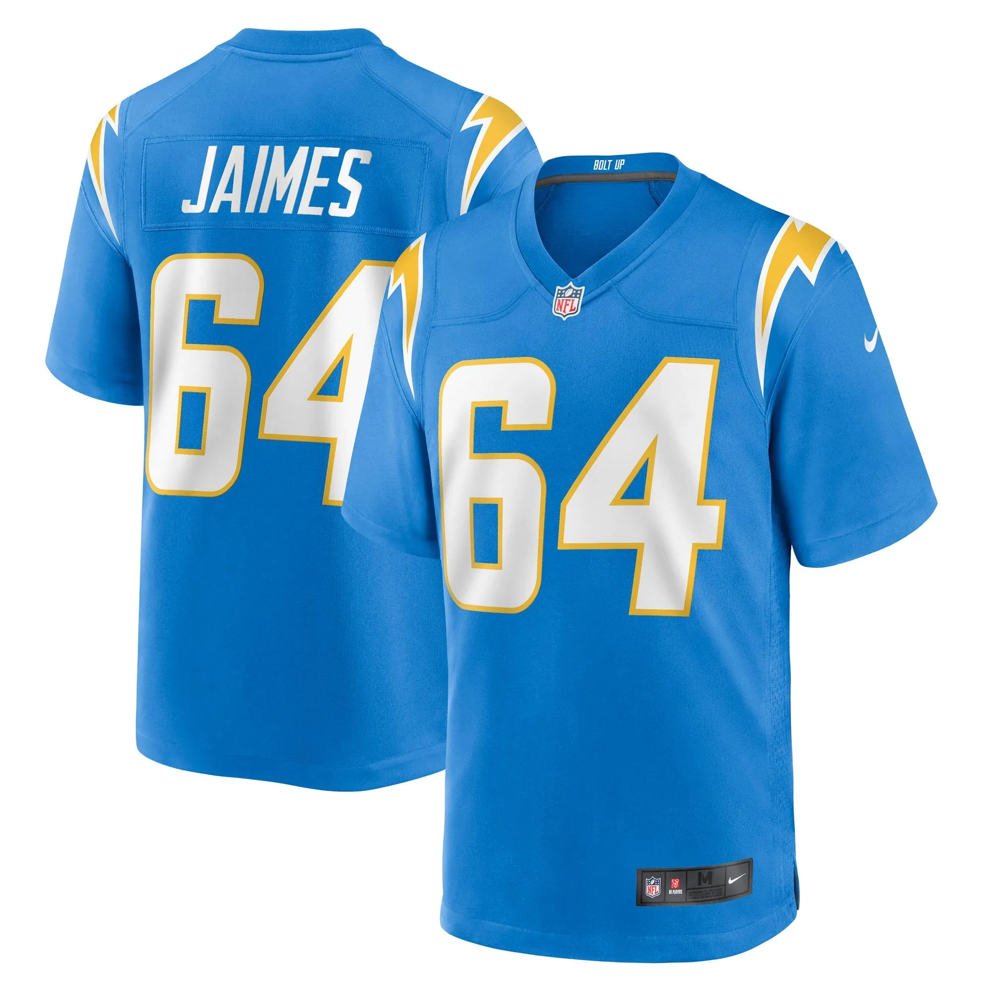 Brenden Jaimes Los Angeles Chargers  Game Jersey - Powder Blue