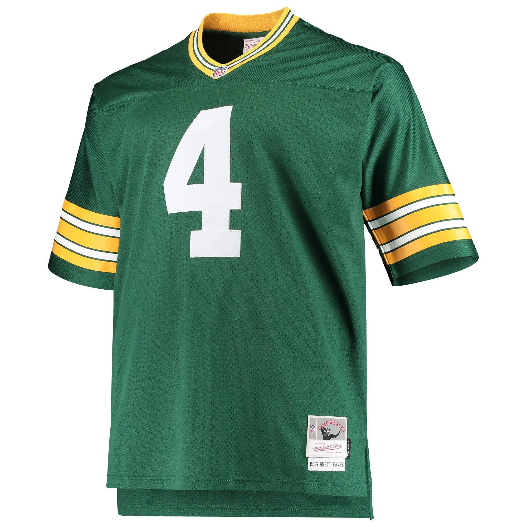 Brett Favre Green Bay Packers Mitchell & Ness Big & Tall 1996 Retired Player Replica Jersey - Green