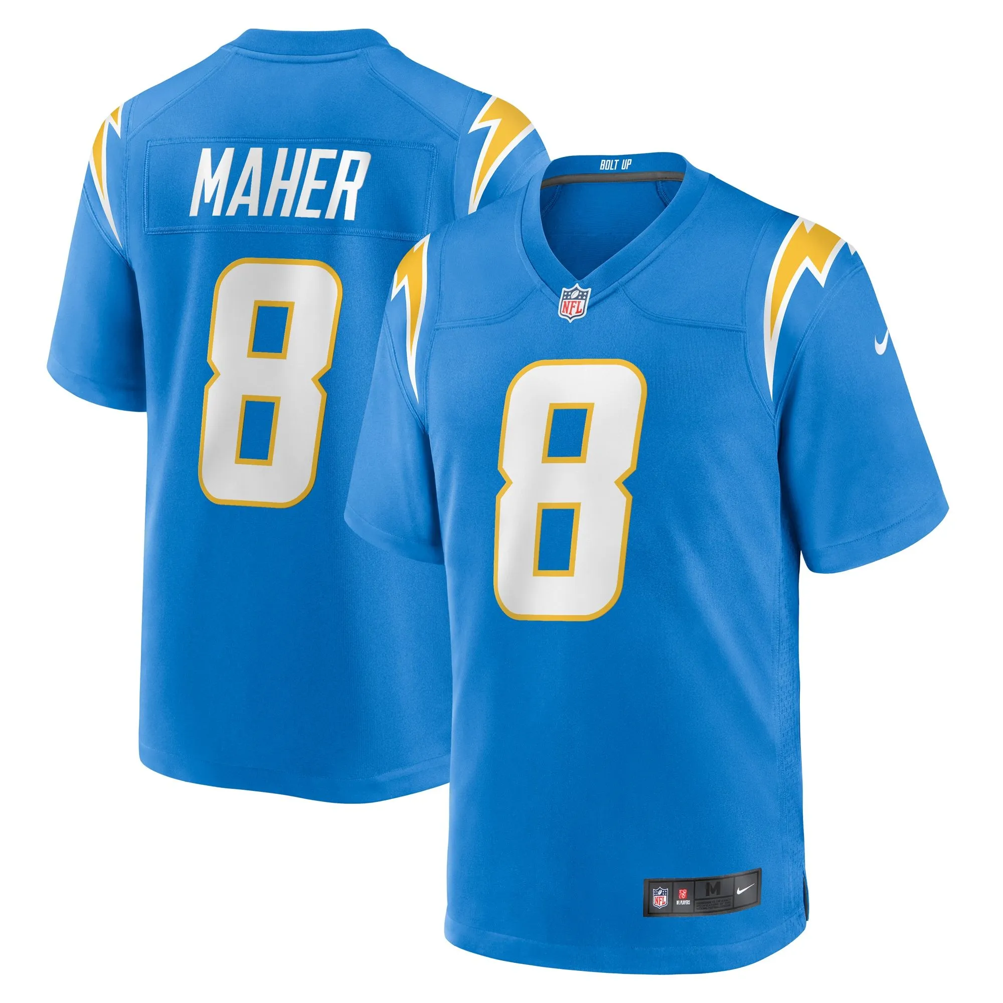 Brett Maher Los Angeles Chargers  Team Game Jersey -  Powder Blue