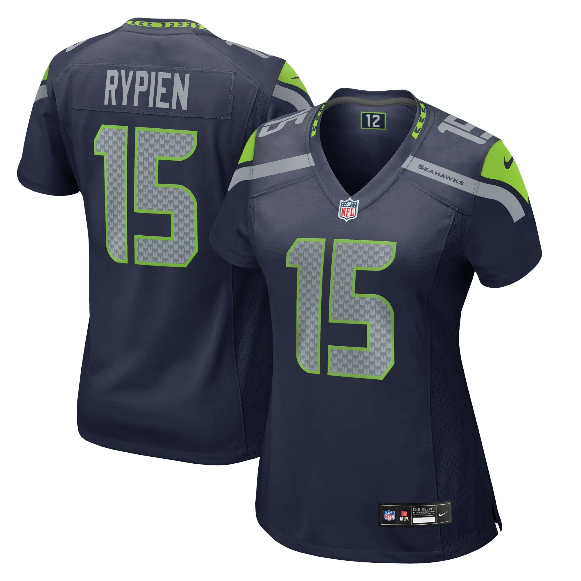 Brett Rypien Seattle Seahawks  Women's Team Game Jersey - College Navy