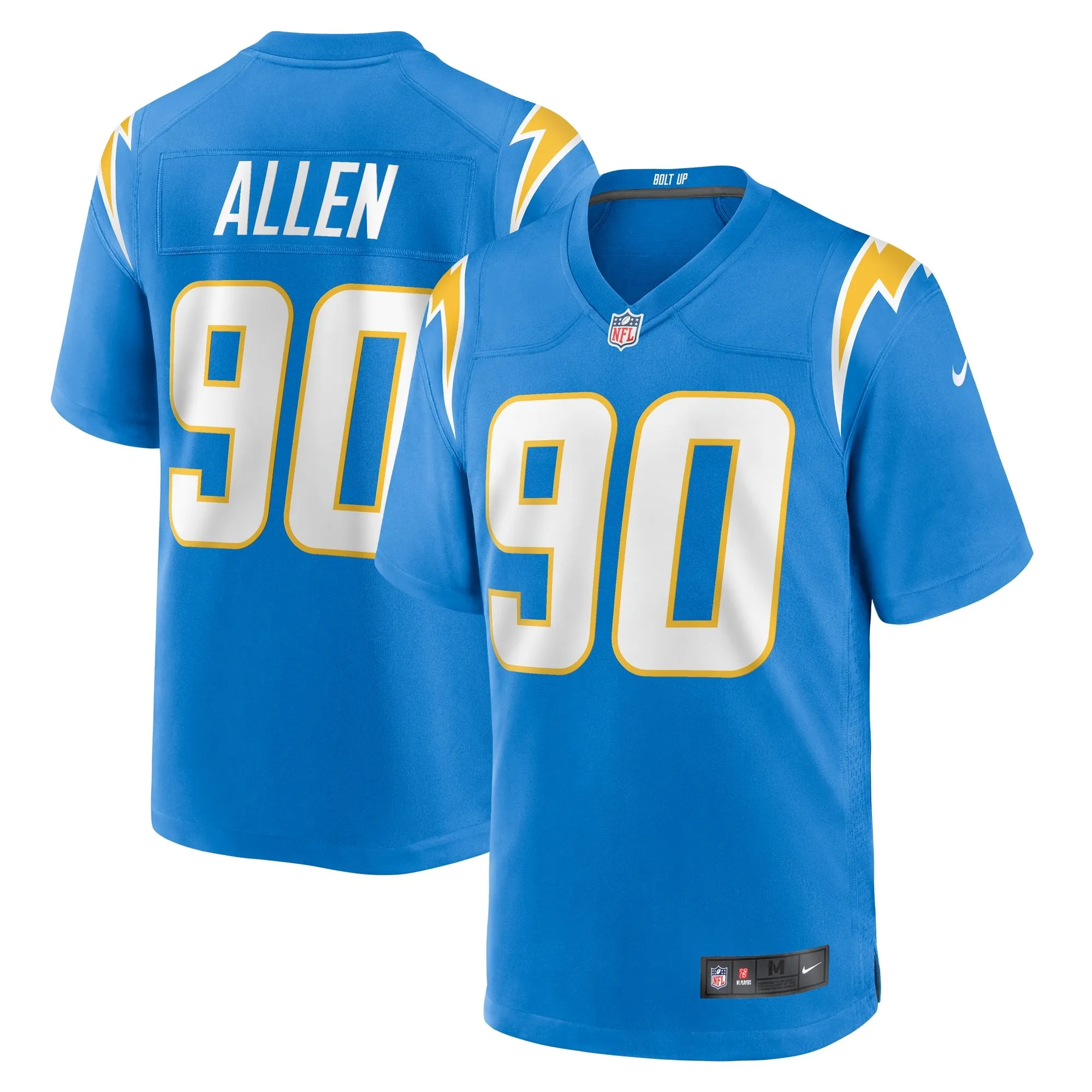 Brevin Allen Los Angeles Chargers  Team Game Jersey -  Powder Blue