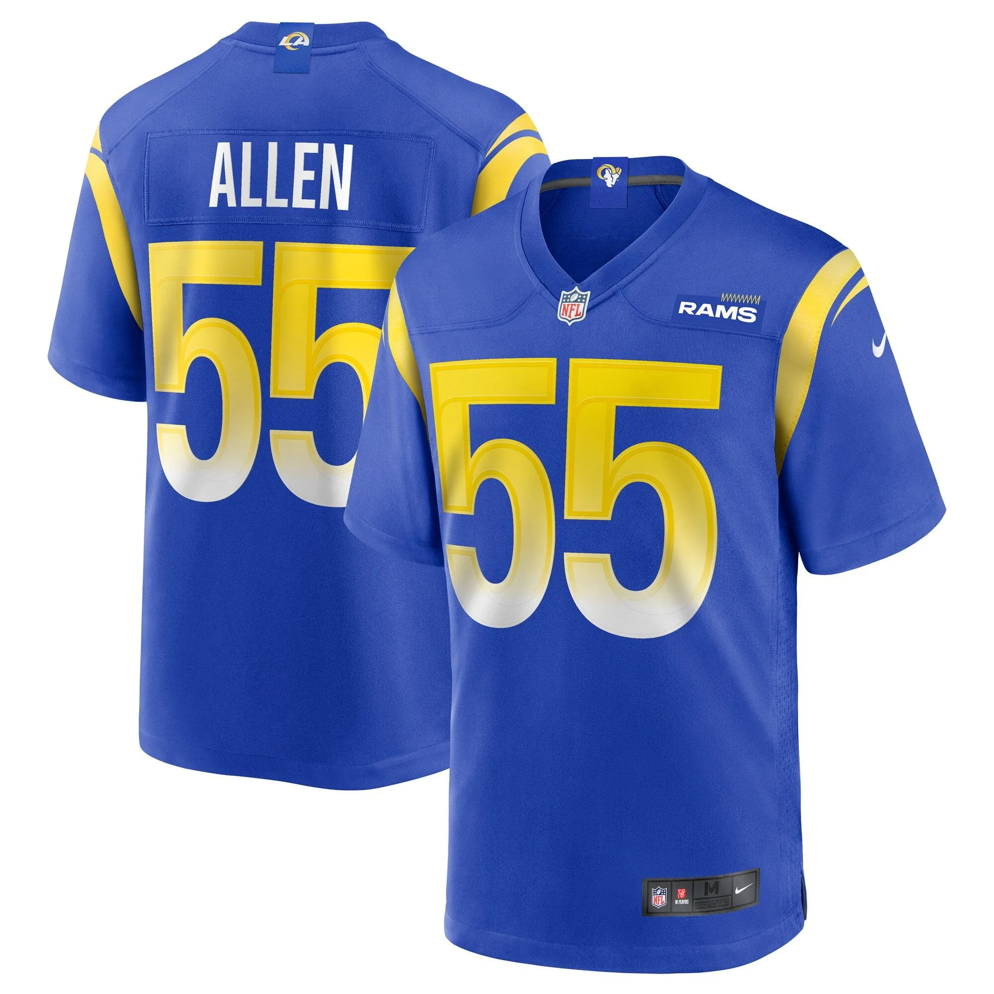 Brian Allen Los Angeles Rams  Game Jersey - Royal