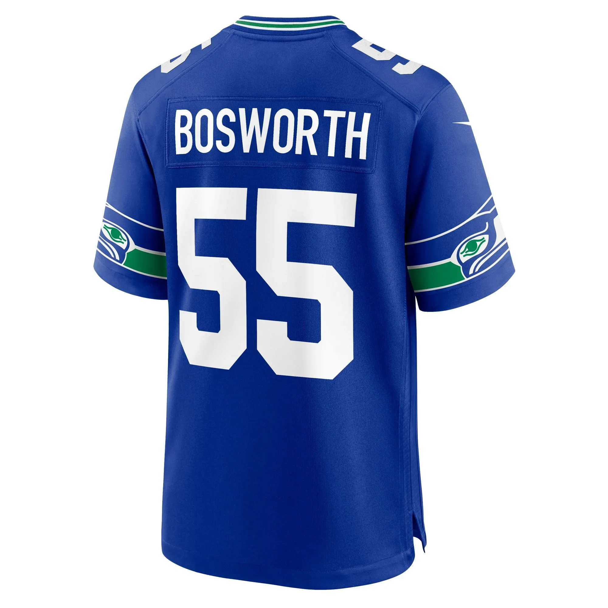 Brian Bosworth Seattle Seahawks  Throwback Retired Player Game Jersey - Royal