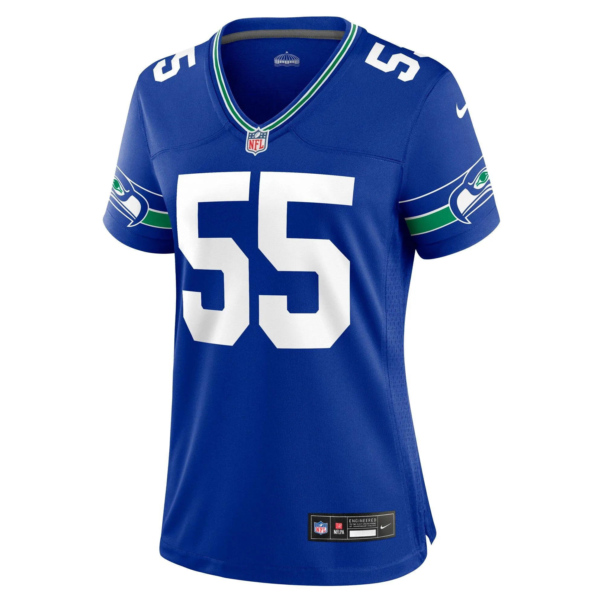 Brian Bosworth Seattle Seahawks  Women's Throwback Retired Player Game Jersey - Royal