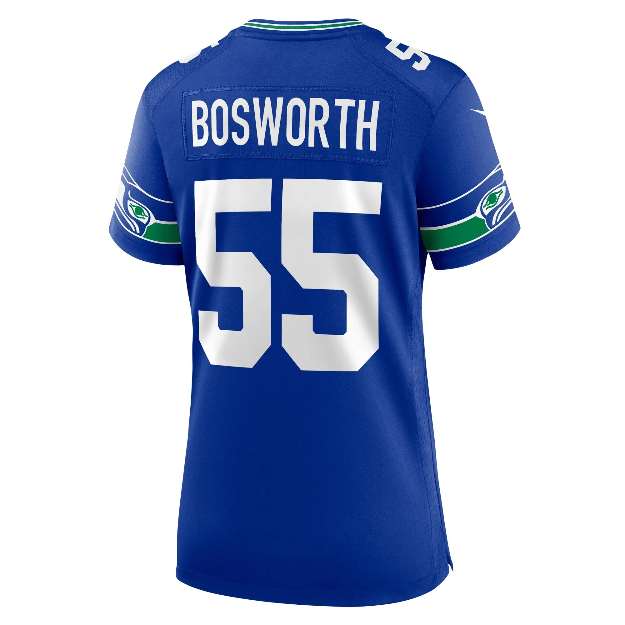 Brian Bosworth Seattle Seahawks  Women's Throwback Retired Player Game Jersey - Royal