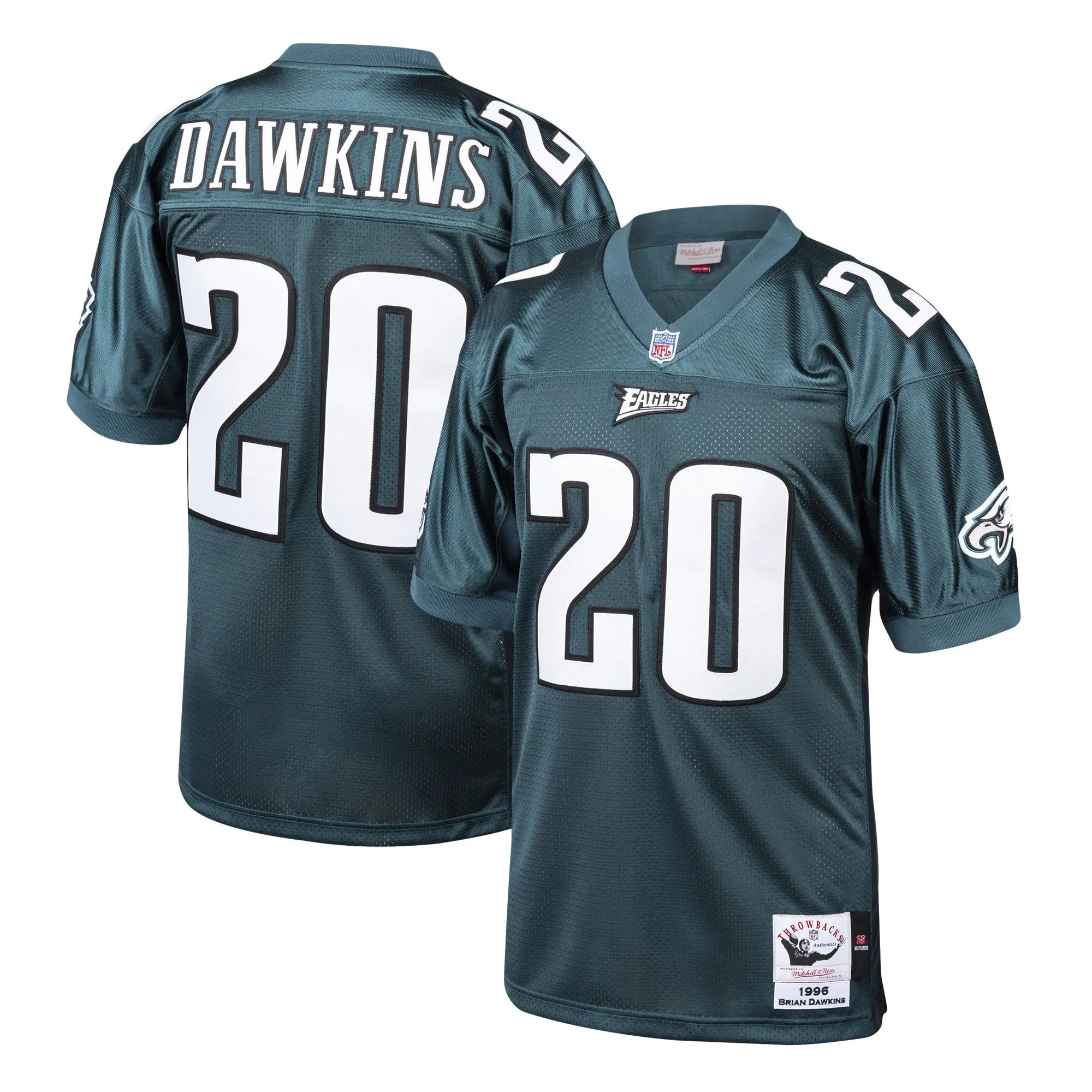 Brian Dawkins Philadelphia Eagles 1996 Mitchell & Ness  Throwback Retired Player Jersey - Green