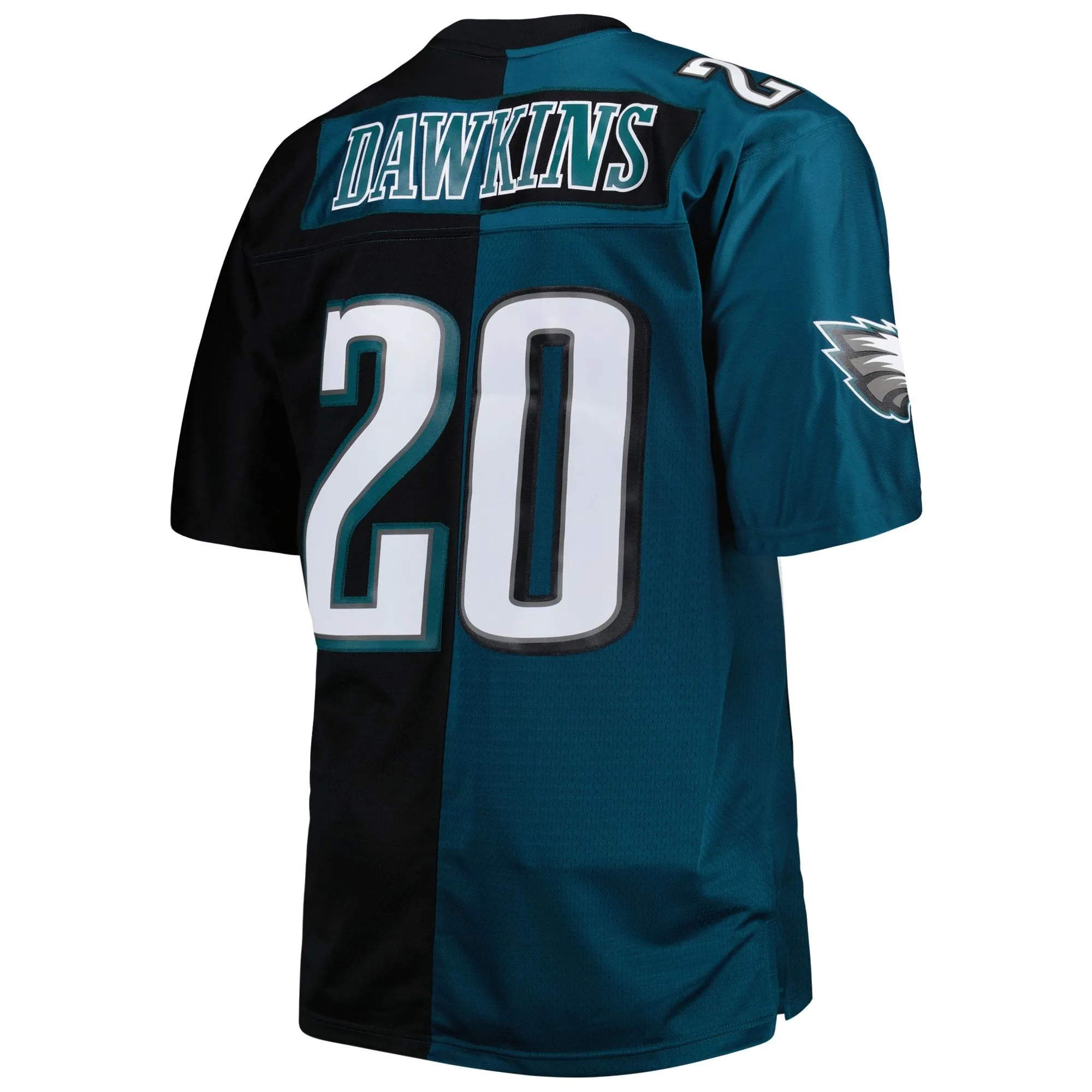 Brian Dawkins Philadelphia Eagles Mitchell & Ness Big & Tall Split Legacy Retired Player Replica Jersey - Midnight Green/Black