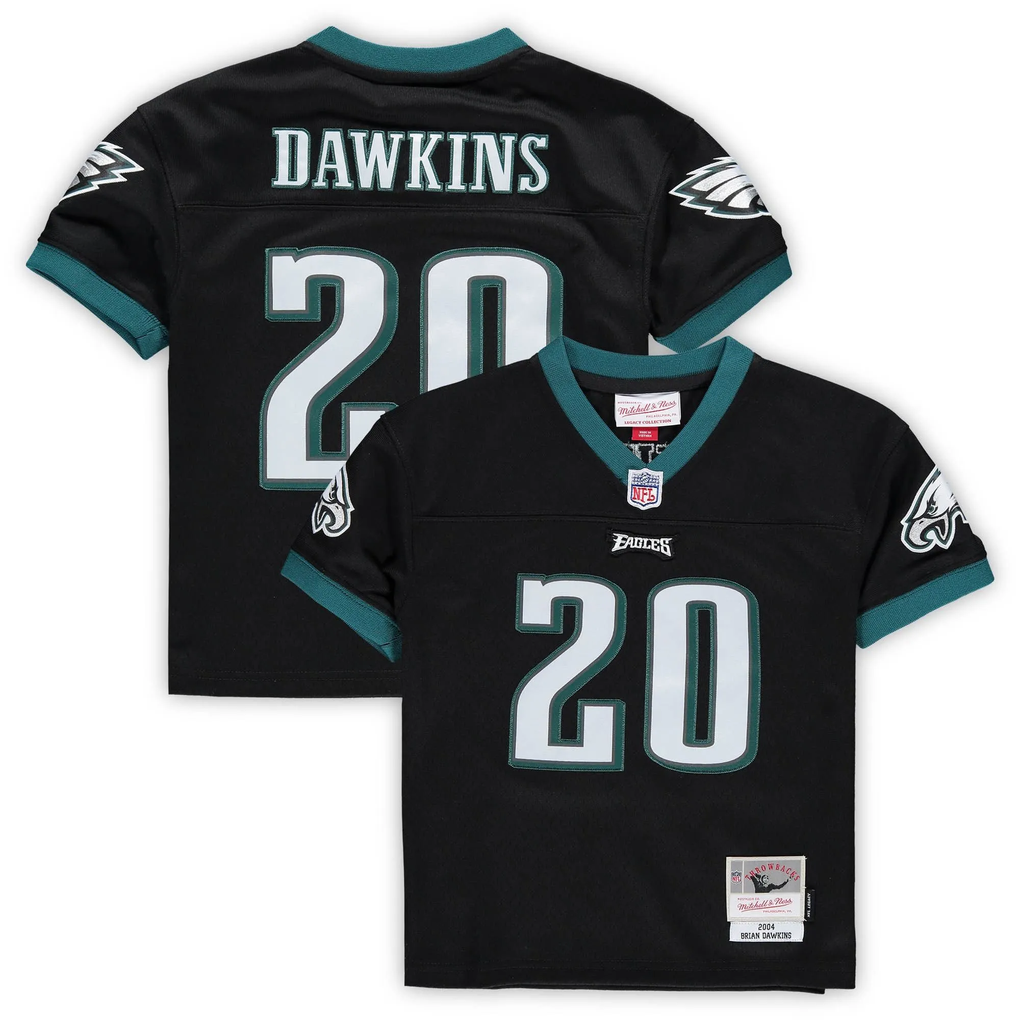 Brian Dawkins Philadelphia Eagles Mitchell & Ness Infant 2004 Retired Legacy Jersey - Black