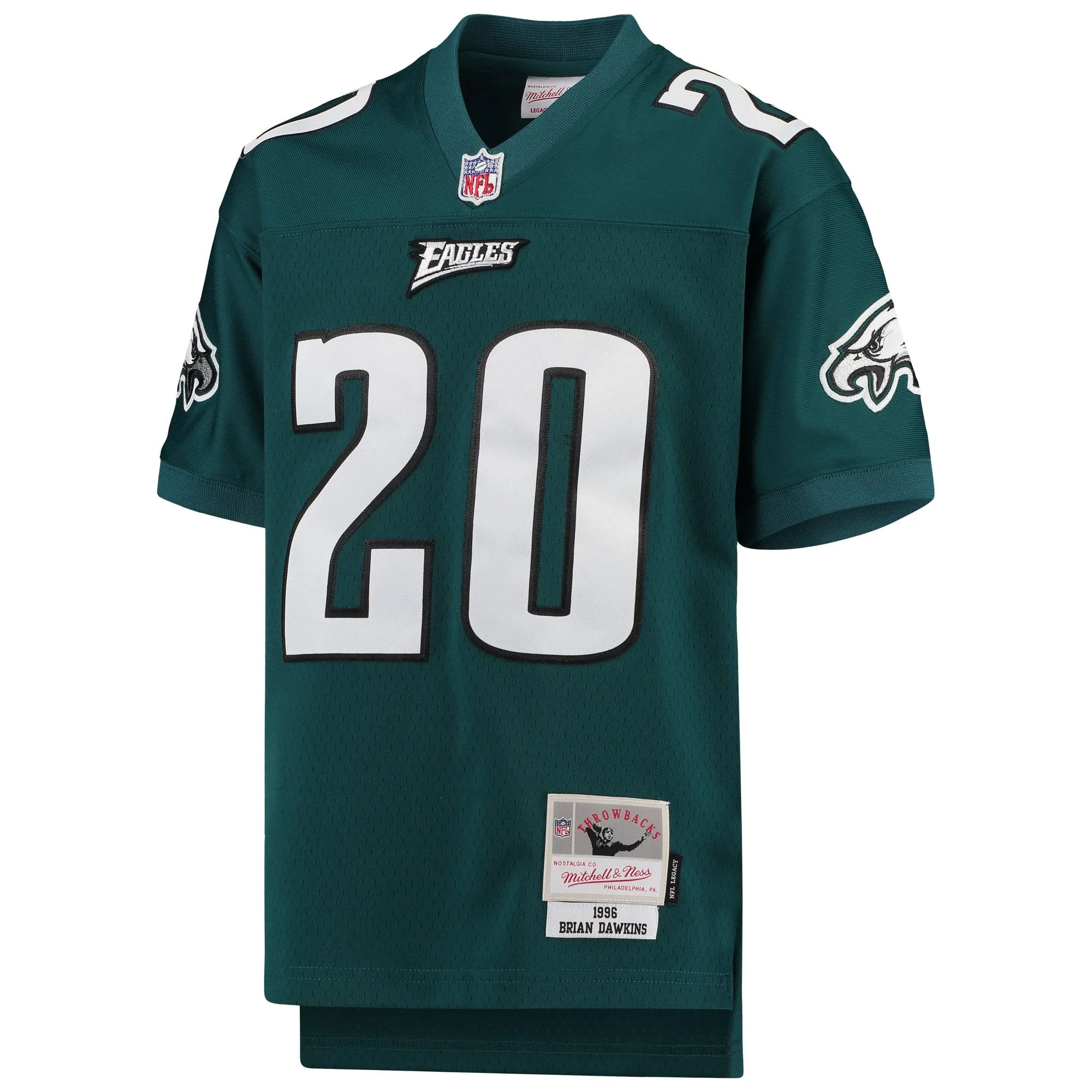 Brian Dawkins Philadelphia Eagles Mitchell & Ness Youth 2004 Legacy Retired Player Jersey - Midnight Green