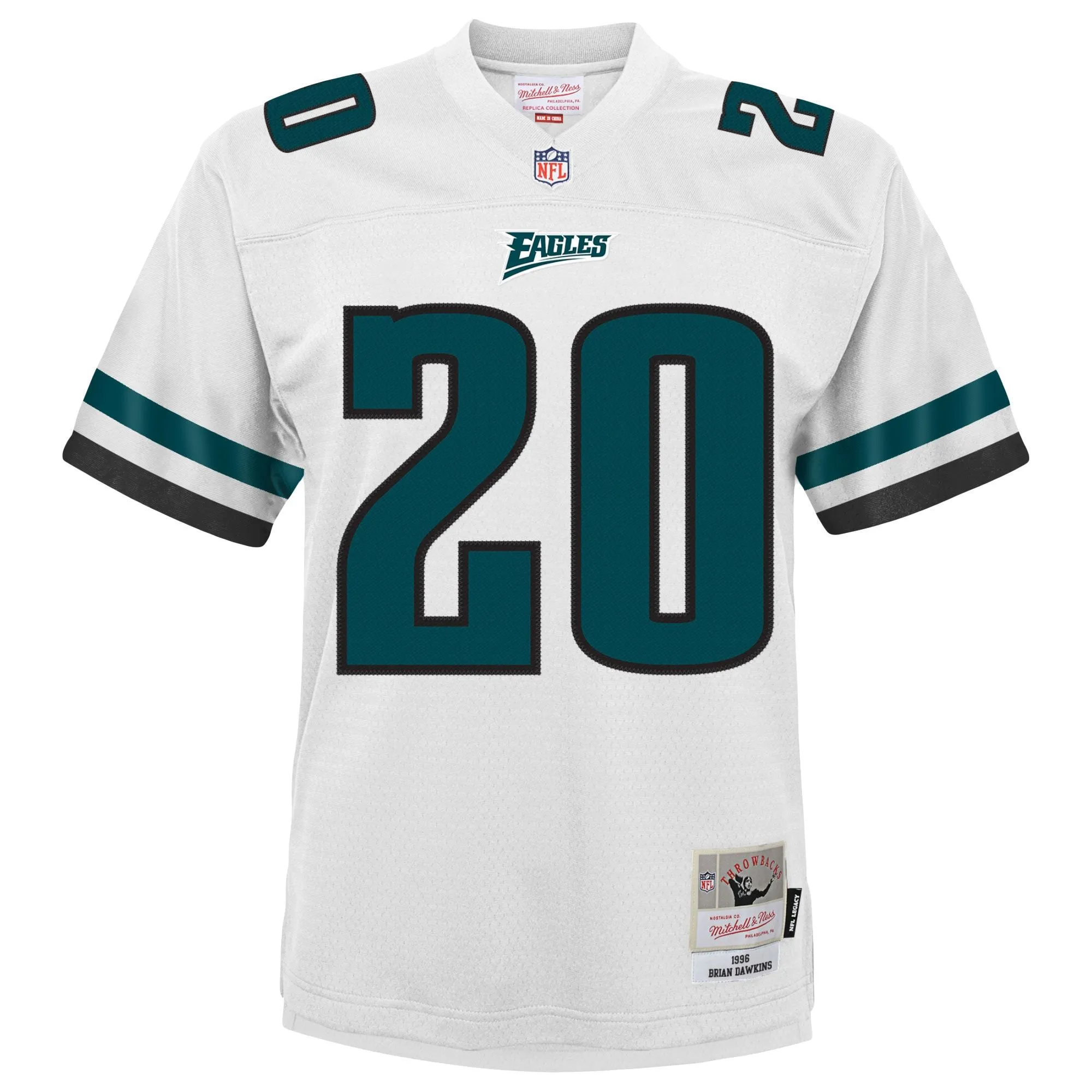 Brian Dawkins Philadelphia Eagles Mitchell & Ness Youth 2004 Retired Player Legacy Jersey - White