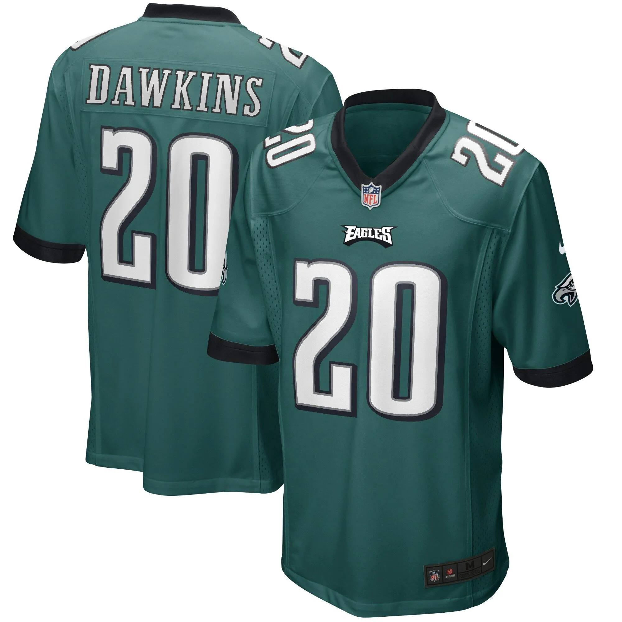 Brian Dawkins Philadelphia Eagles  Game Retired Player Jersey - Midnight Green