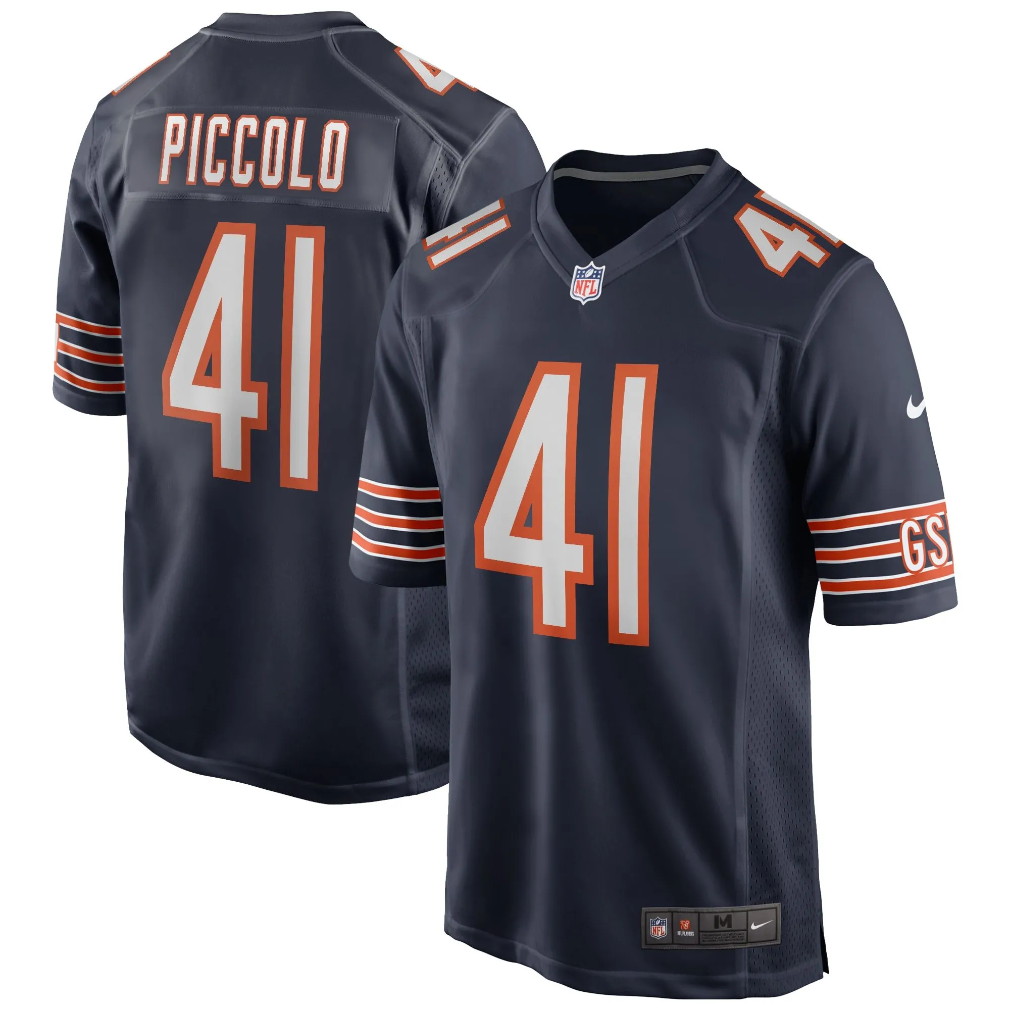 Brian Piccolo Chicago Bears  Game Retired Player Jersey - Navy