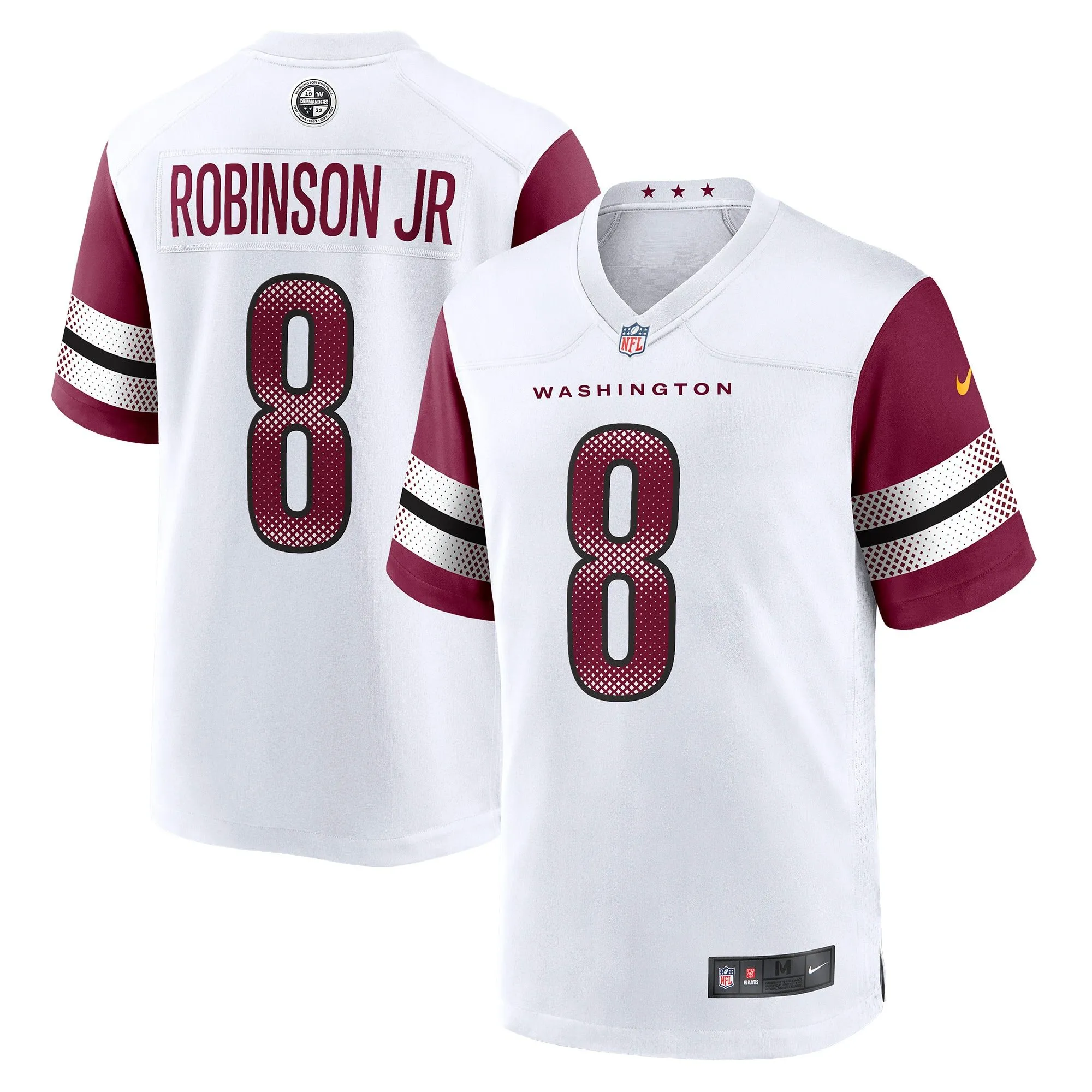 Brian Robinson Jr. Washington Commanders  Away Game Player Jersey - White