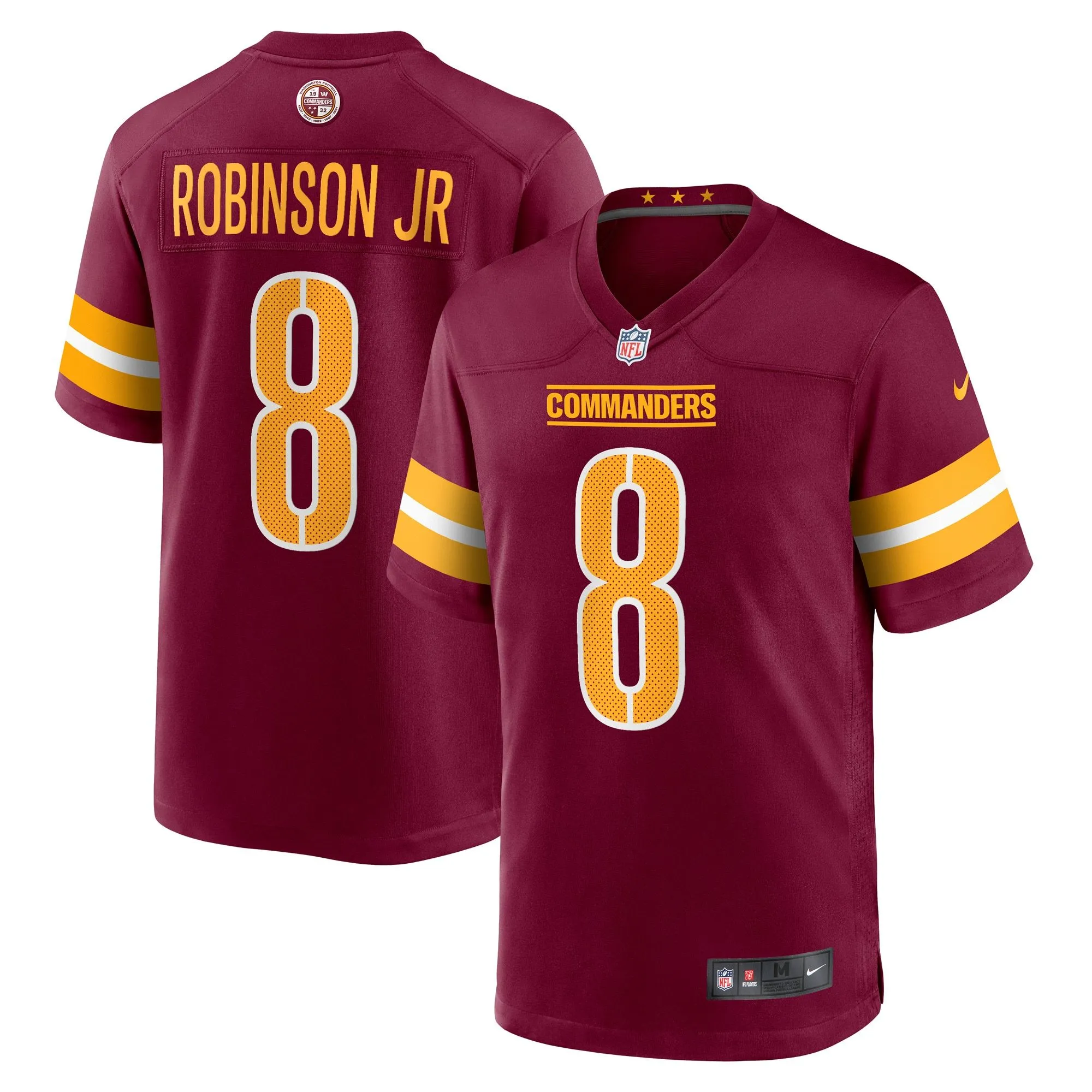 Brian Robinson Washington Commanders  Player Game Jersey - Burgundy