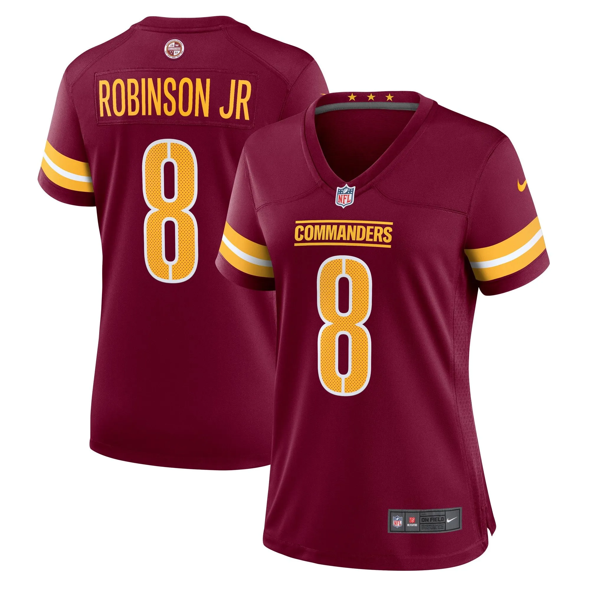 Brian Robinson Washington Commanders  Women's Player Game Jersey - Burgundy