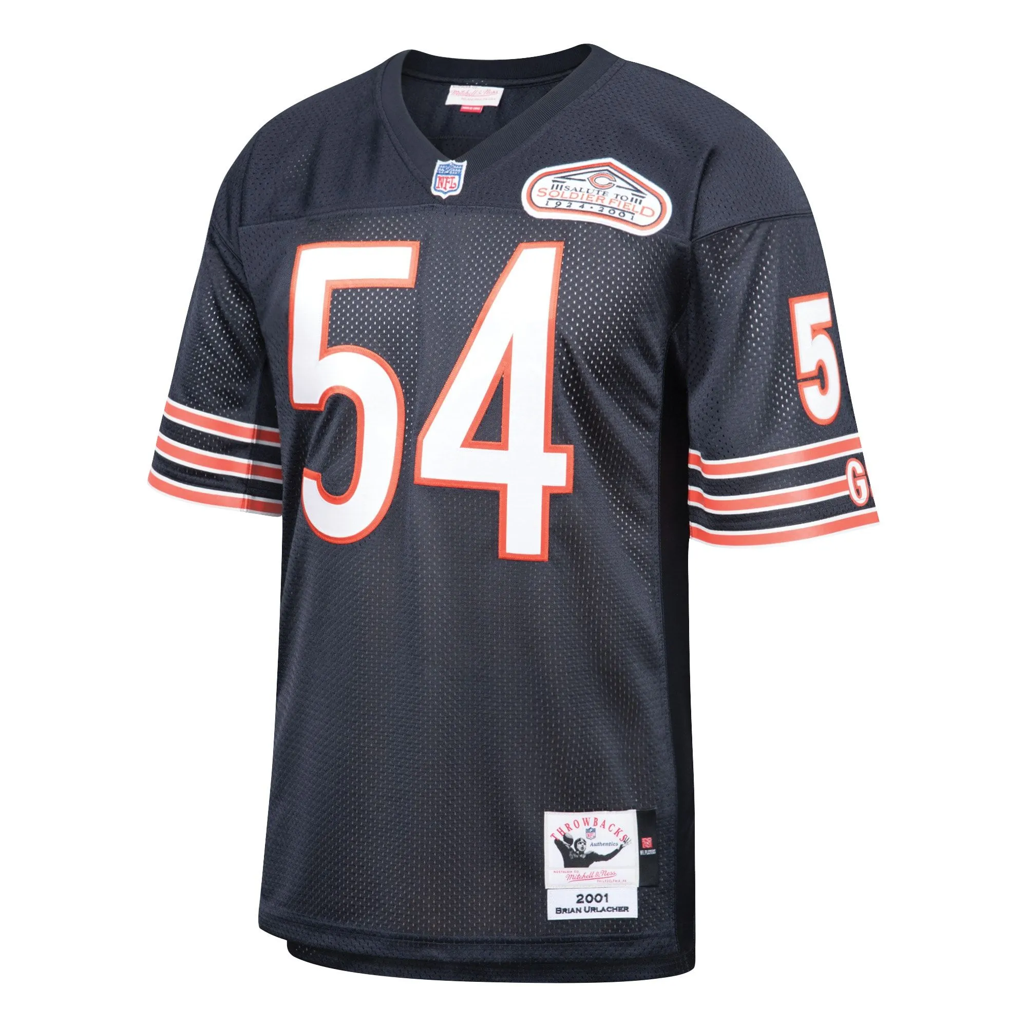 Brian Urlacher Chicago Bears 2001 Mitchell & Ness  Throwback Retired Player Jersey - Navy