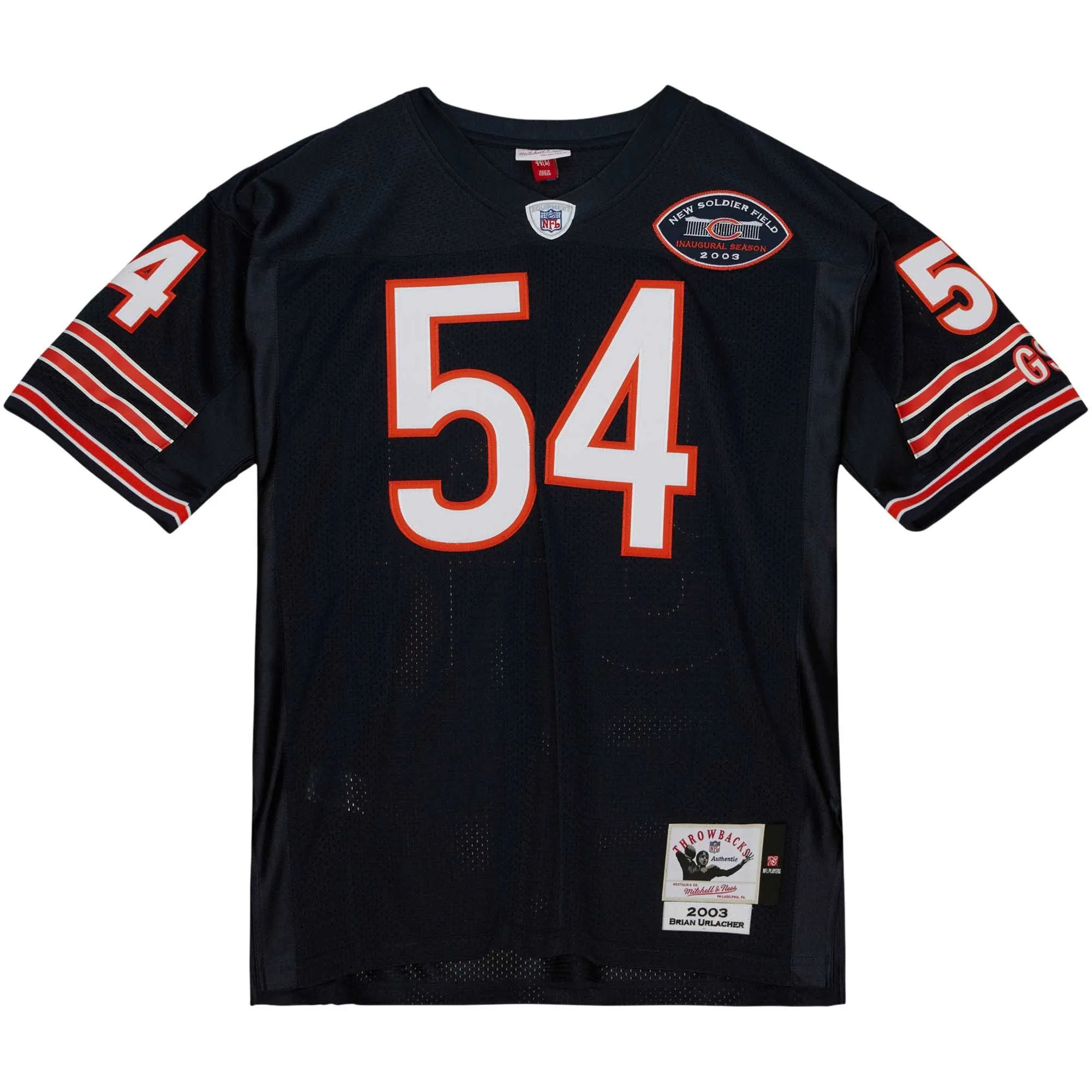 Brian Urlacher Chicago Bears 2003 Mitchell & Ness  Throwback Retired Player Jersey - Navy