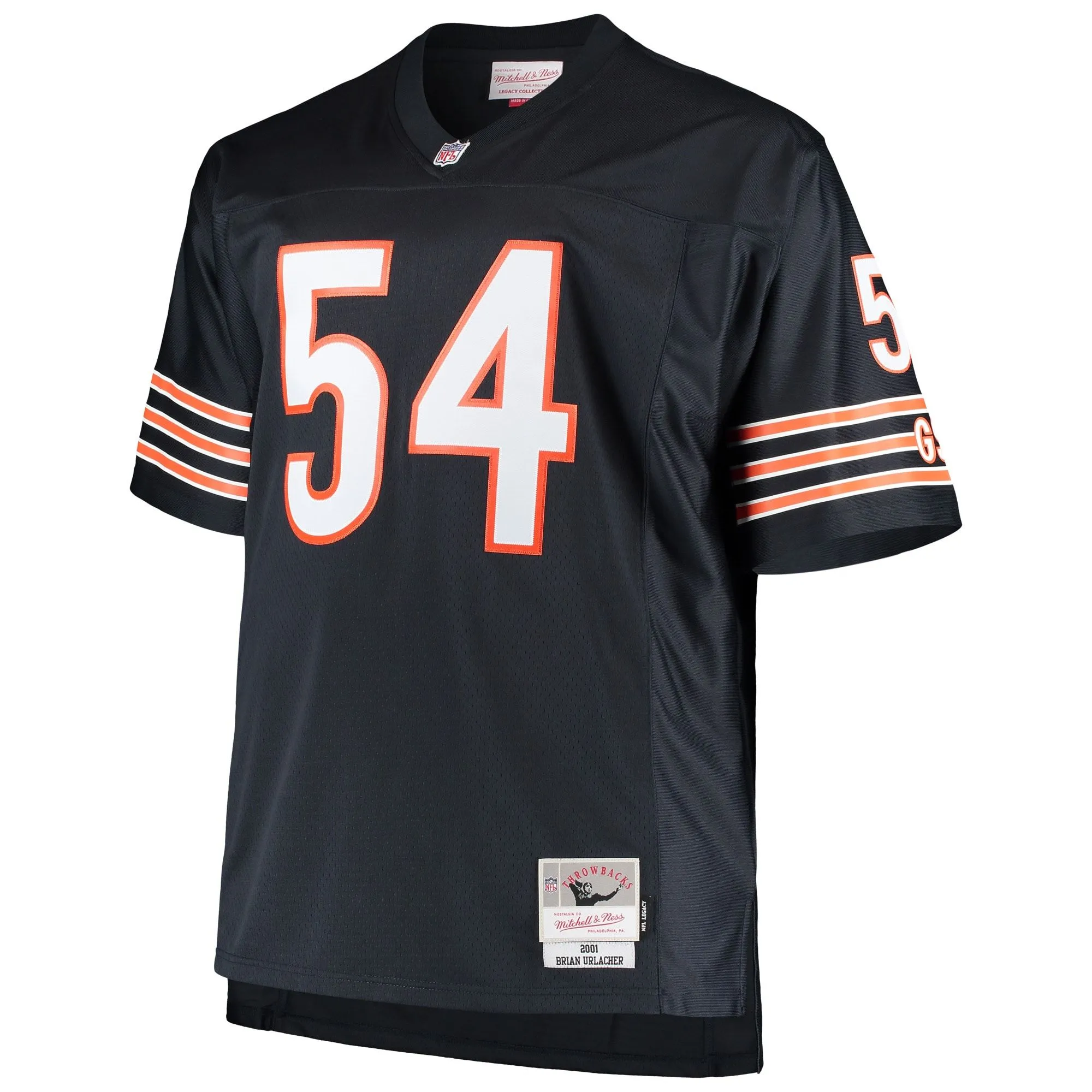 Brian Urlacher Chicago Bears Mitchell & Ness Big & Tall 2001 Retired Player Replica Jersey - Navy