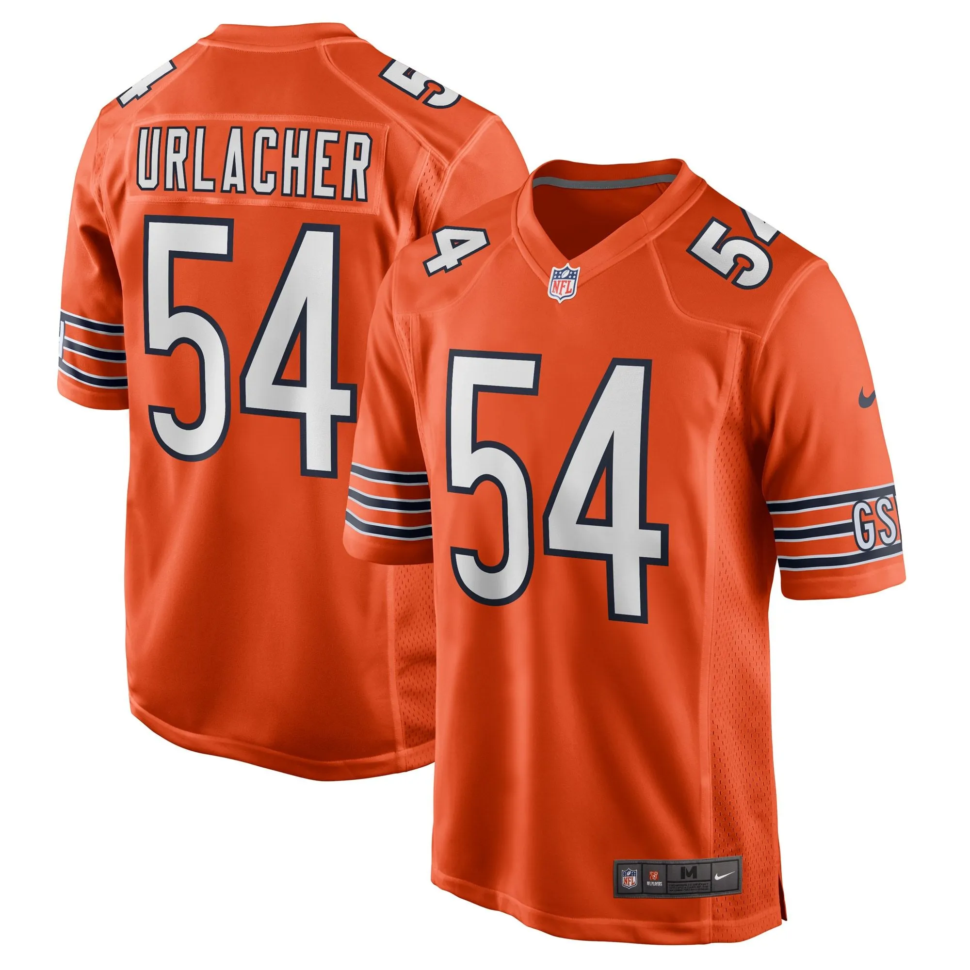 Brian Urlacher Chicago Bears  Retired Player Jersey - Orange