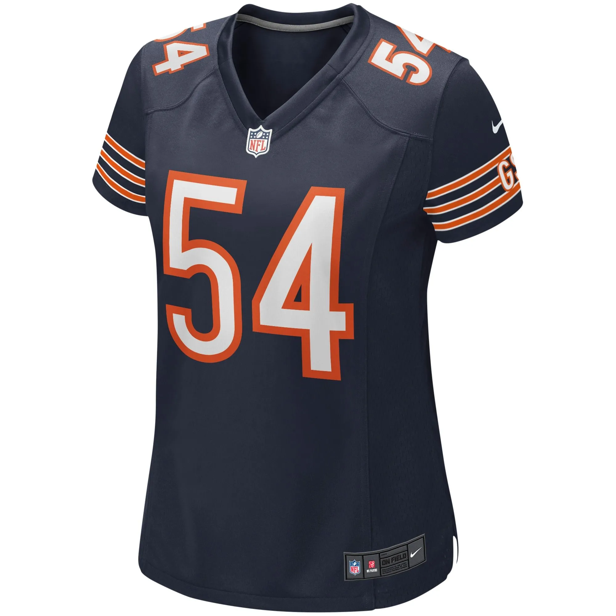 Brian Urlacher Chicago Bears  Women's Game Retired Player Jersey - Navy