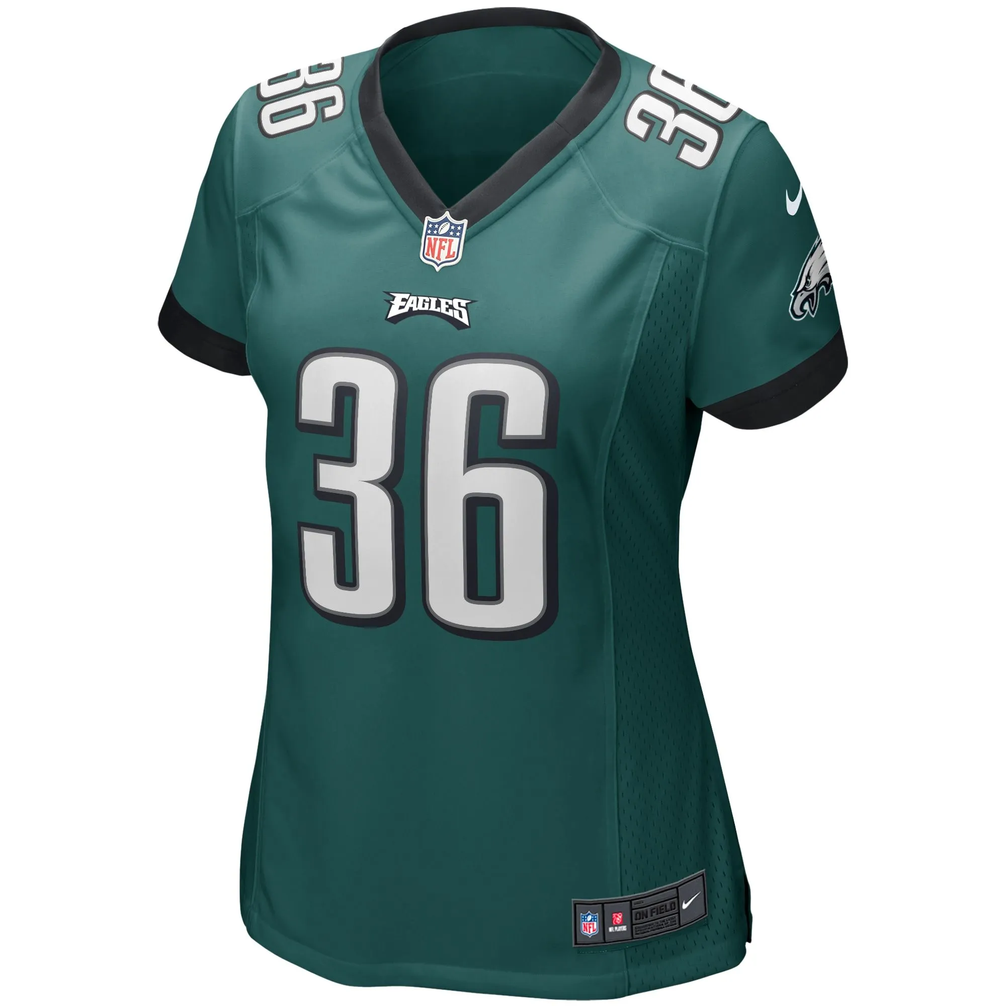 Brian Westbrook Philadelphia Eagles  Women's Game Retired Player Jersey - Midnight Green