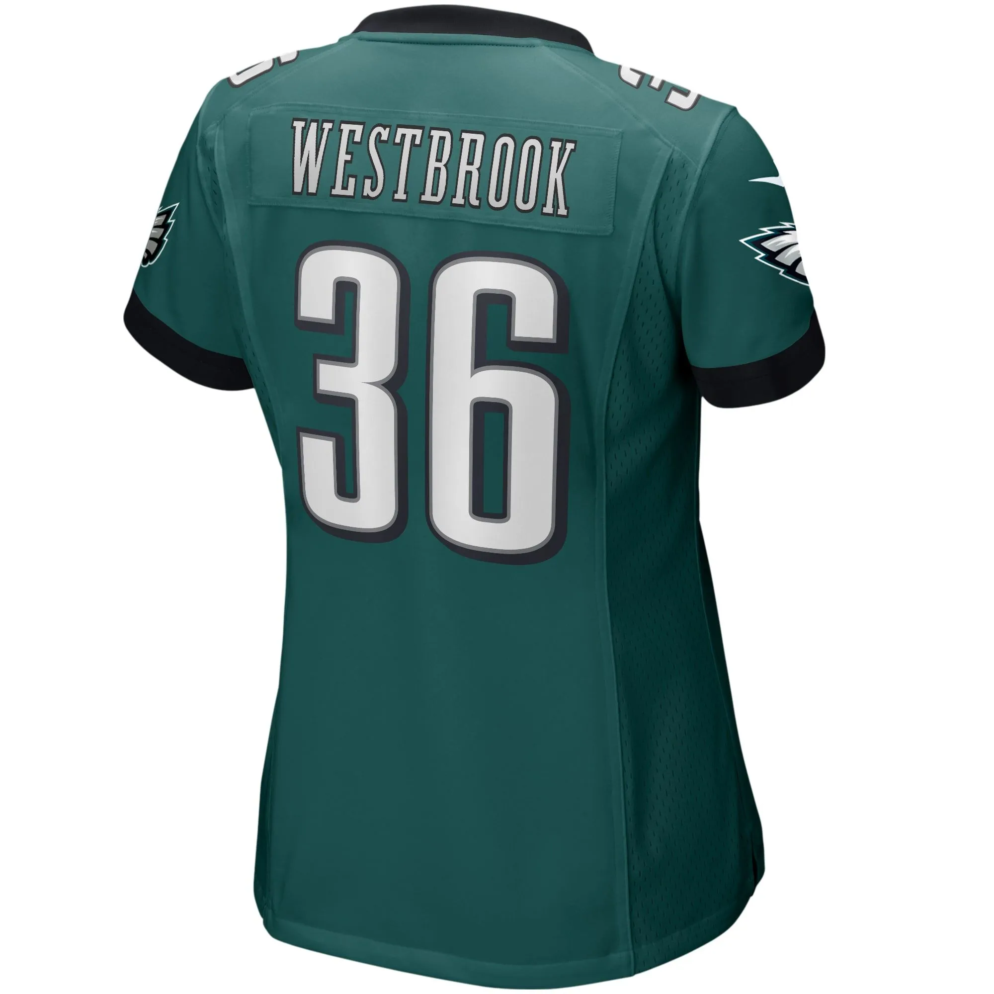 Brian Westbrook Philadelphia Eagles  Women's Game Retired Player Jersey - Midnight Green