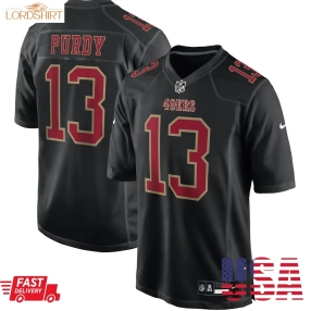 Brock Purdy San Francisco 49Ers  Fashion Game Jersey   Carbon Black