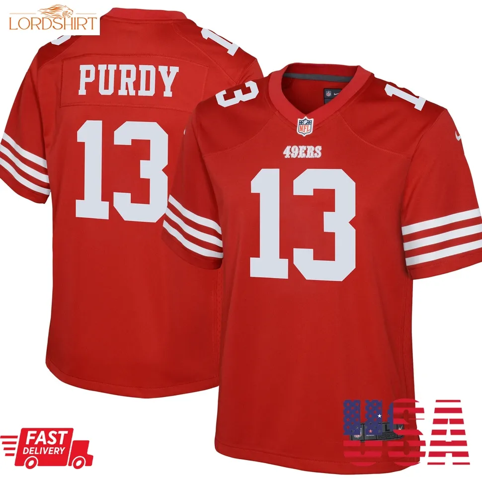 Brock Purdy San Francisco 49Ers  Youth Game Jersey   Scarlet