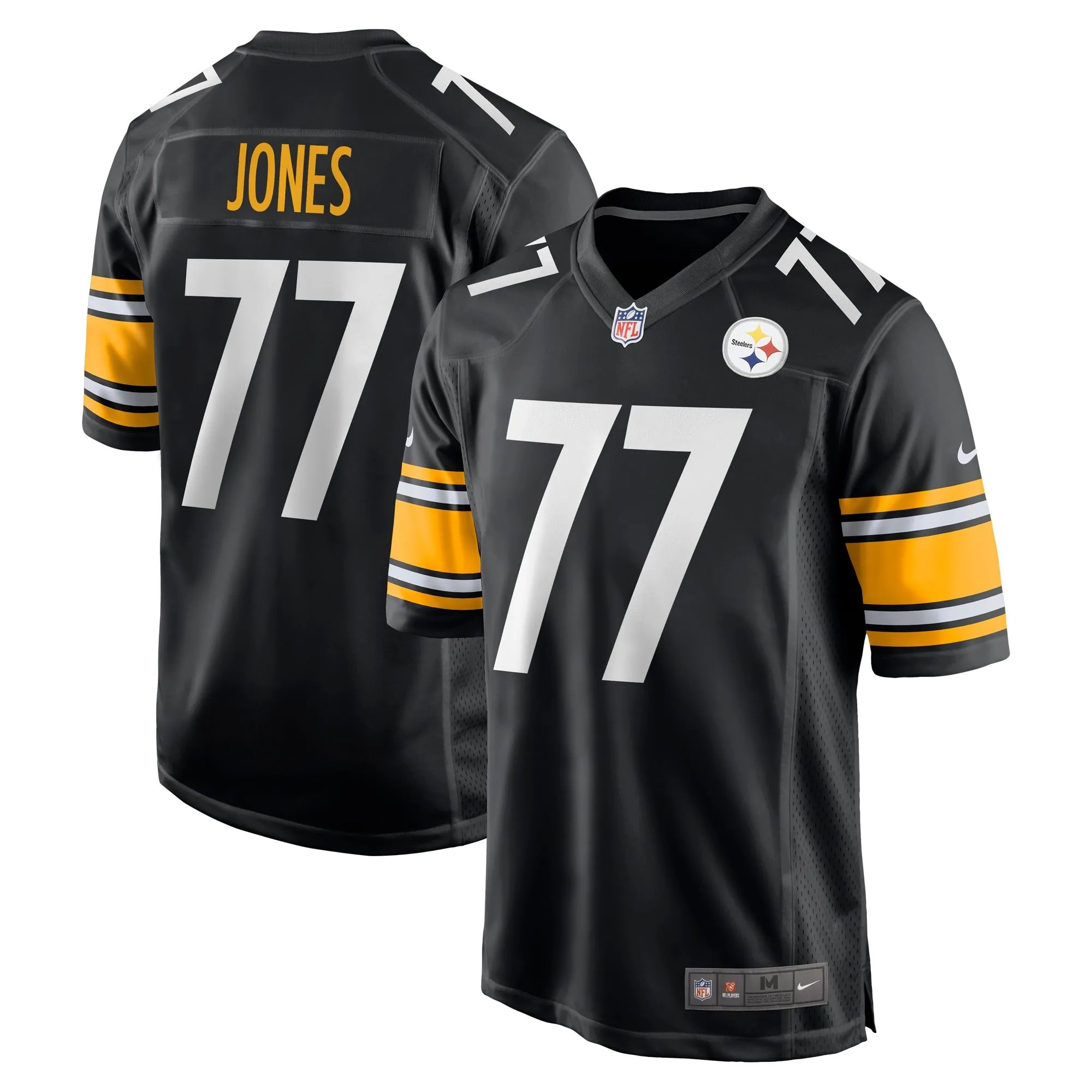 Broderick Jones Pittsburgh Steelers  2023 NFL Draft First Round Pick Game Jersey - Black