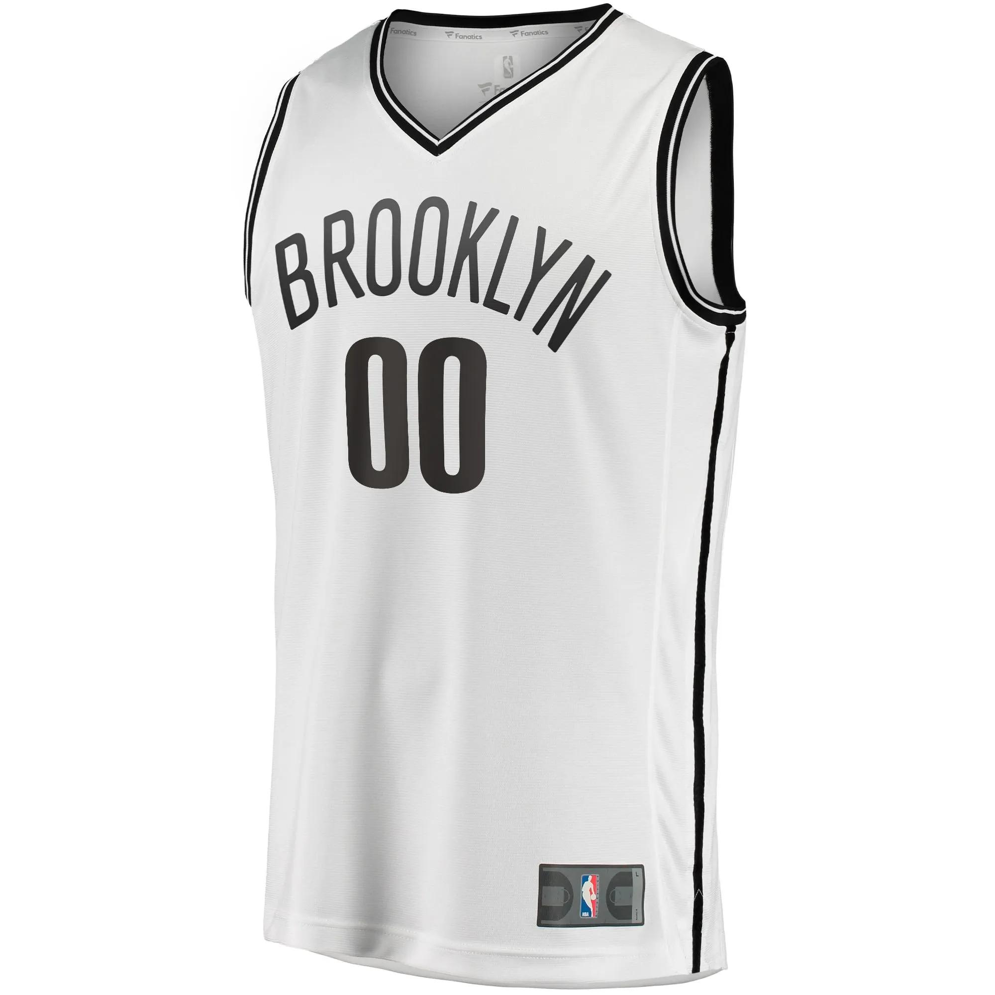 Brooklyn Nets Fanatics Branded Fast Break Custom Replica Jersey - Association Edition - White