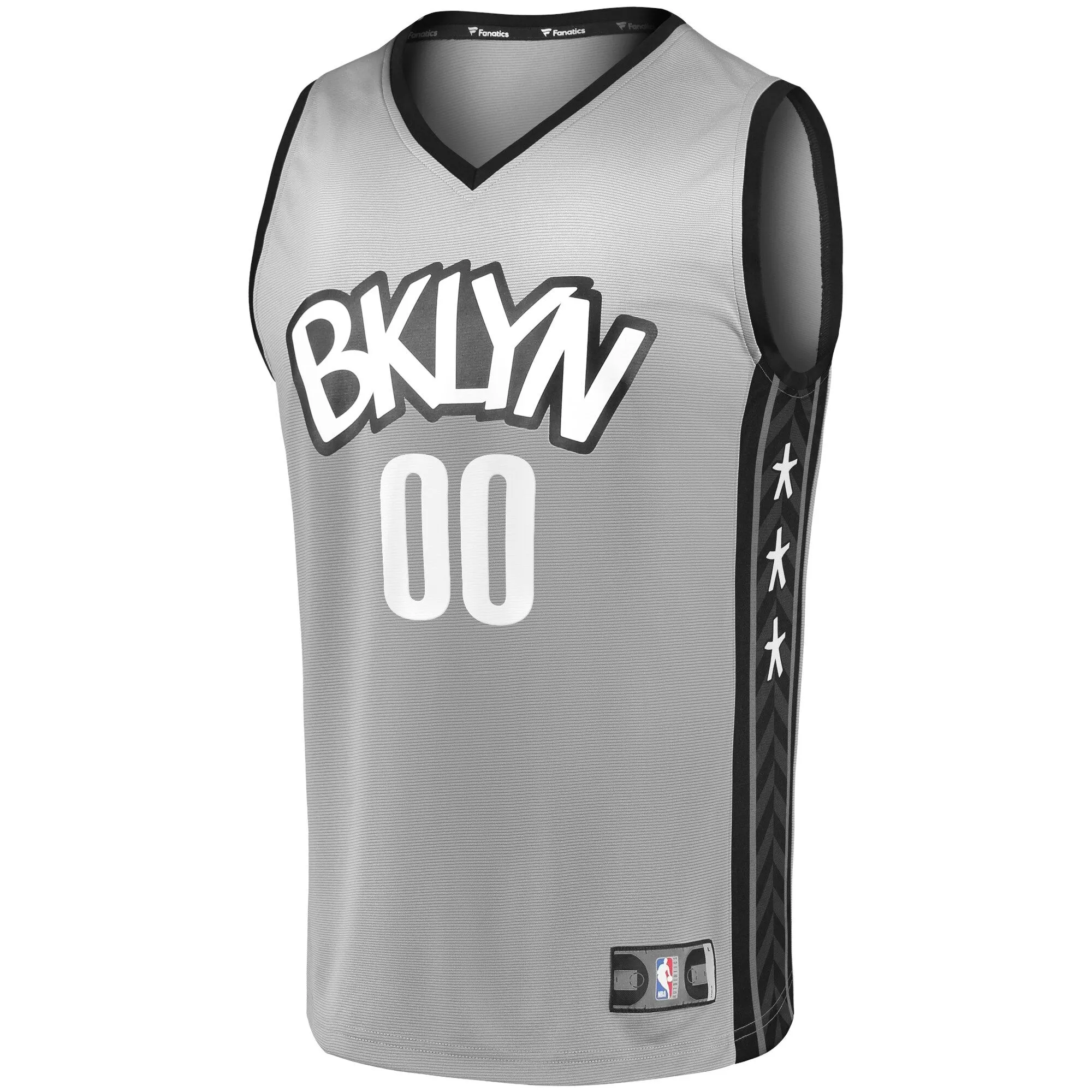 Brooklyn Nets Fanatics Branded Fast Break Replica Custom Jersey Gray - Statement Edition