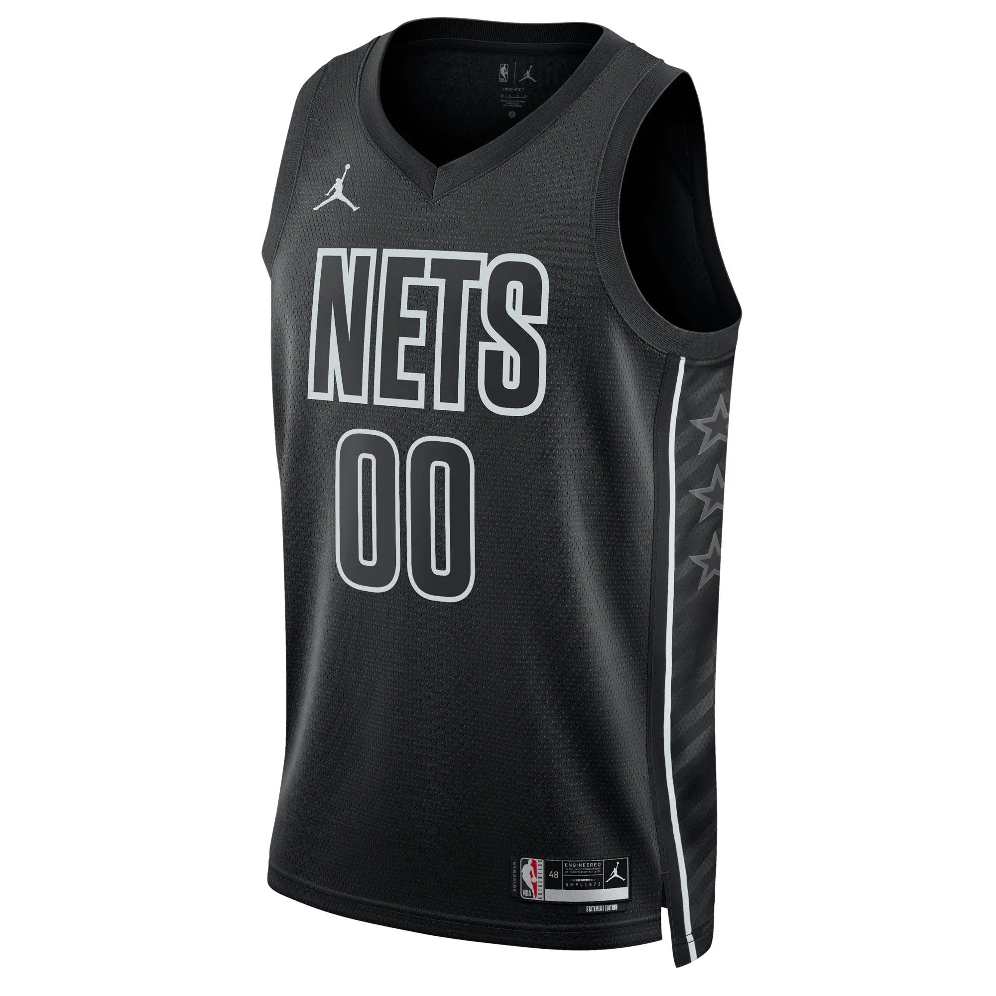 Brooklyn Nets Jordan Brand Unisex 2022/23 Swingman Custom Jersey - Statement Edition - Black