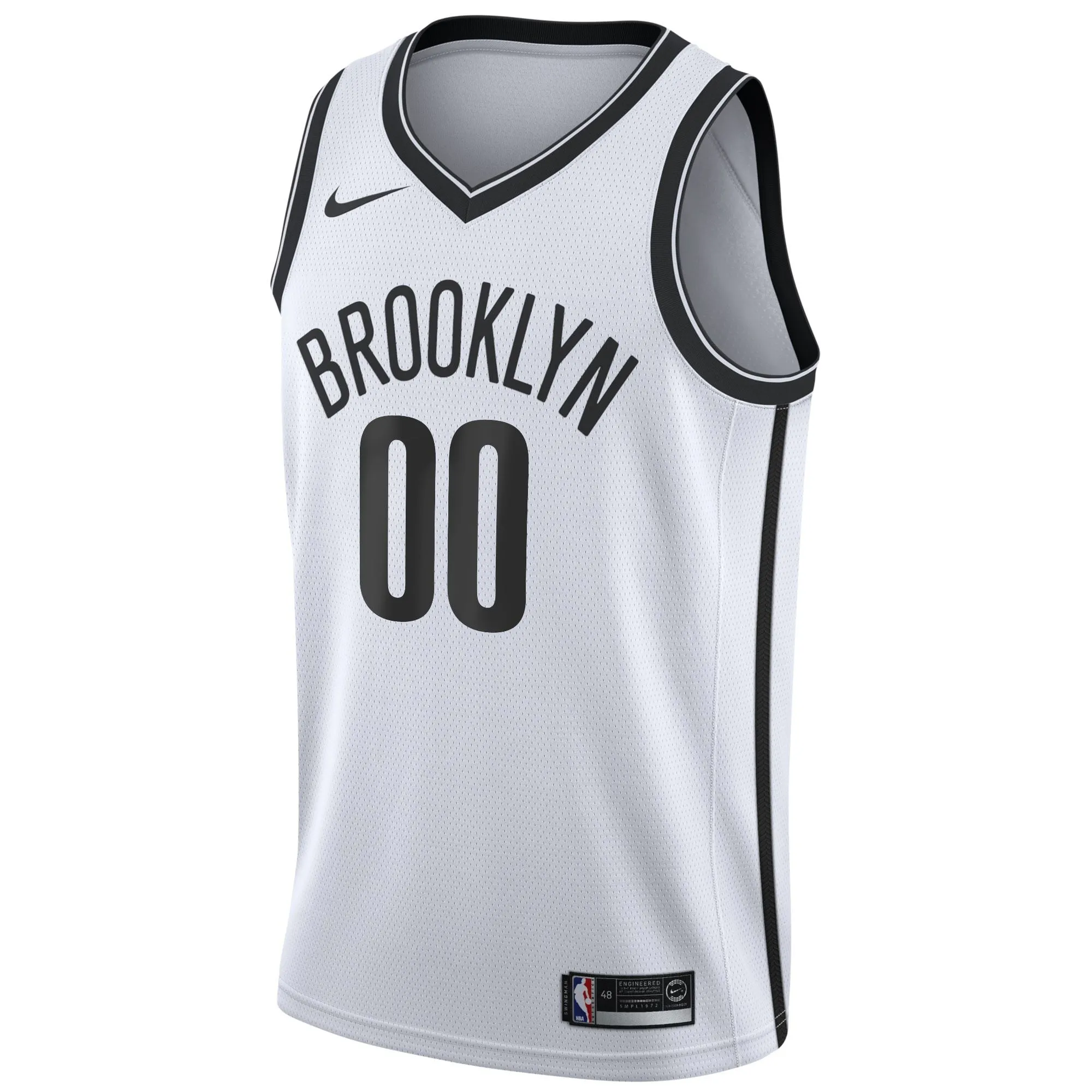 Brooklyn Nets  2020/21 Swingman Custom Jersey - Association Edition - White