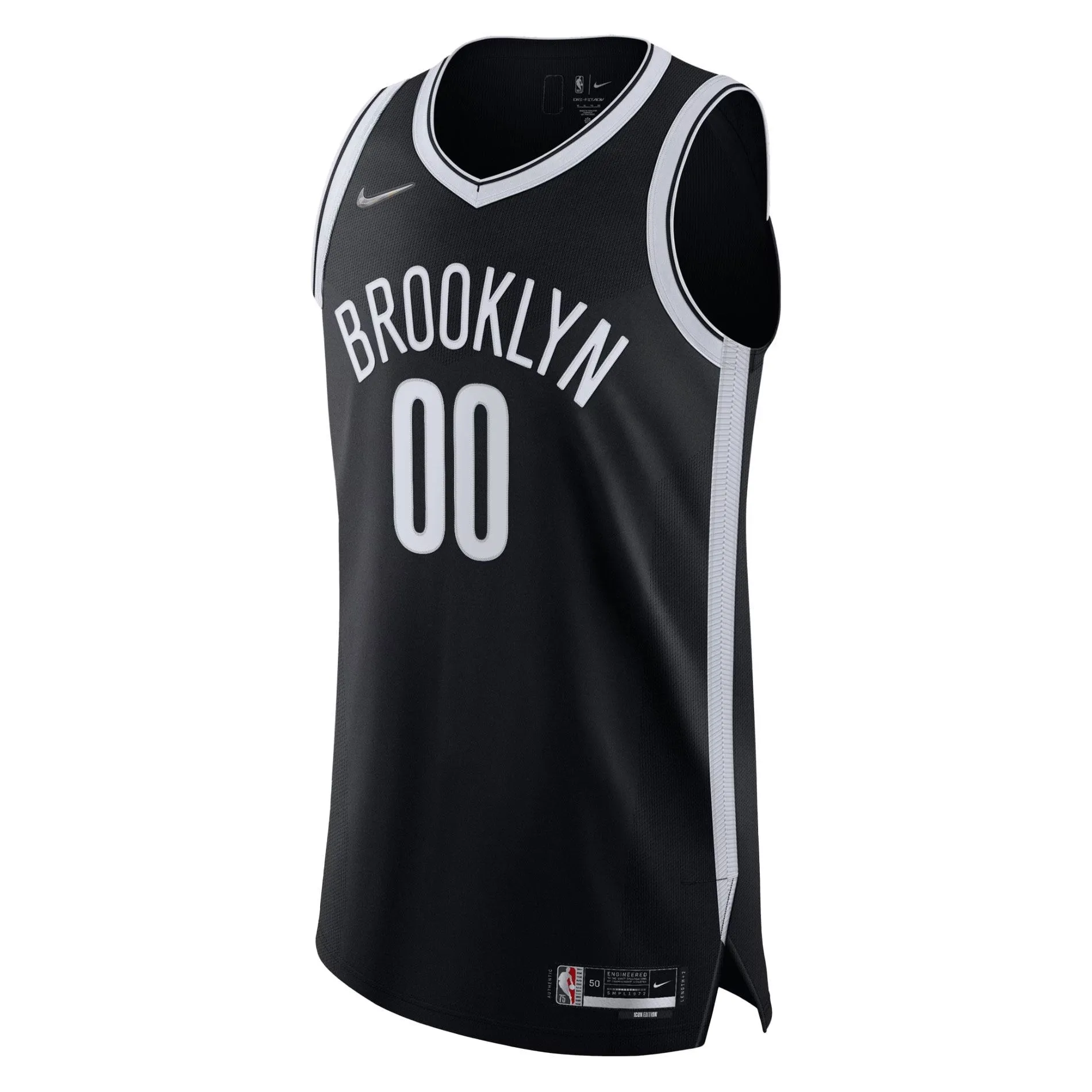 Brooklyn Nets  2021/22 Diamond  Custom Jersey - Icon Edition - Black