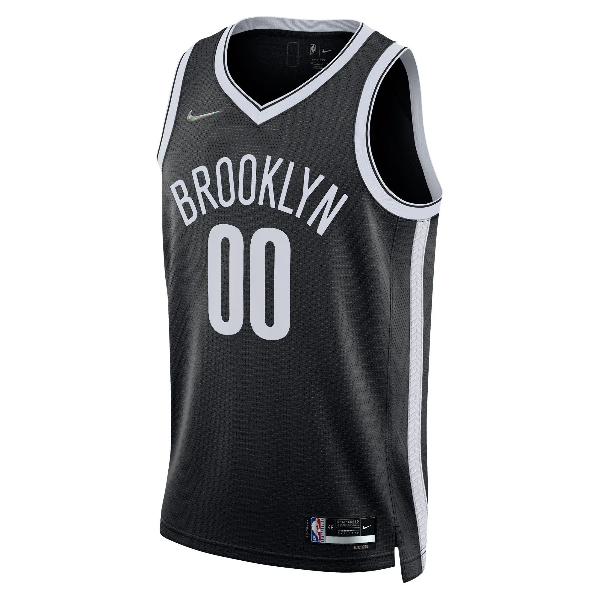 Brooklyn Nets  2021/22 Diamond Swingman Custom Jersey - Icon Edition - Black