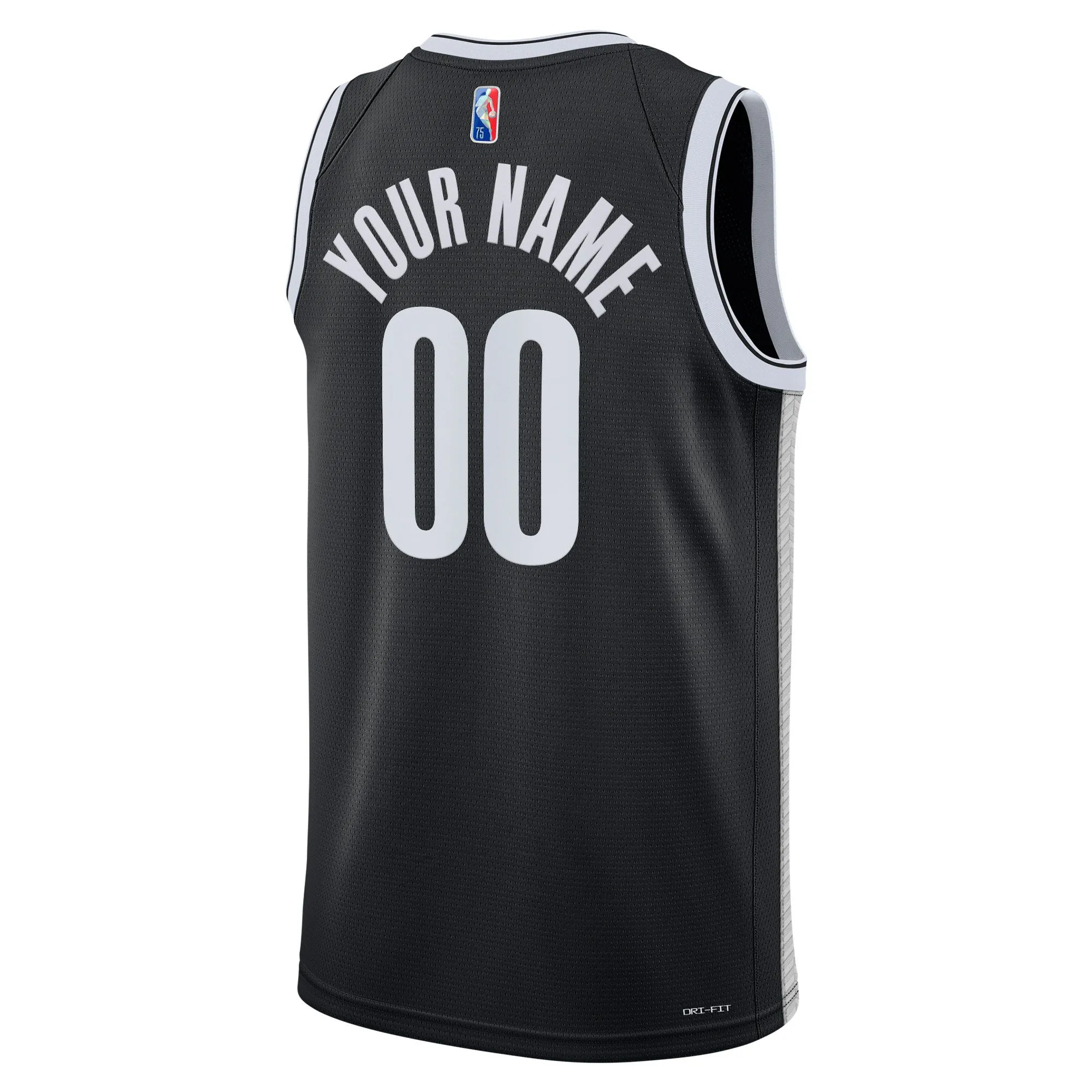 Brooklyn Nets  2021/22 Diamond Swingman Custom Jersey - Icon Edition - Black