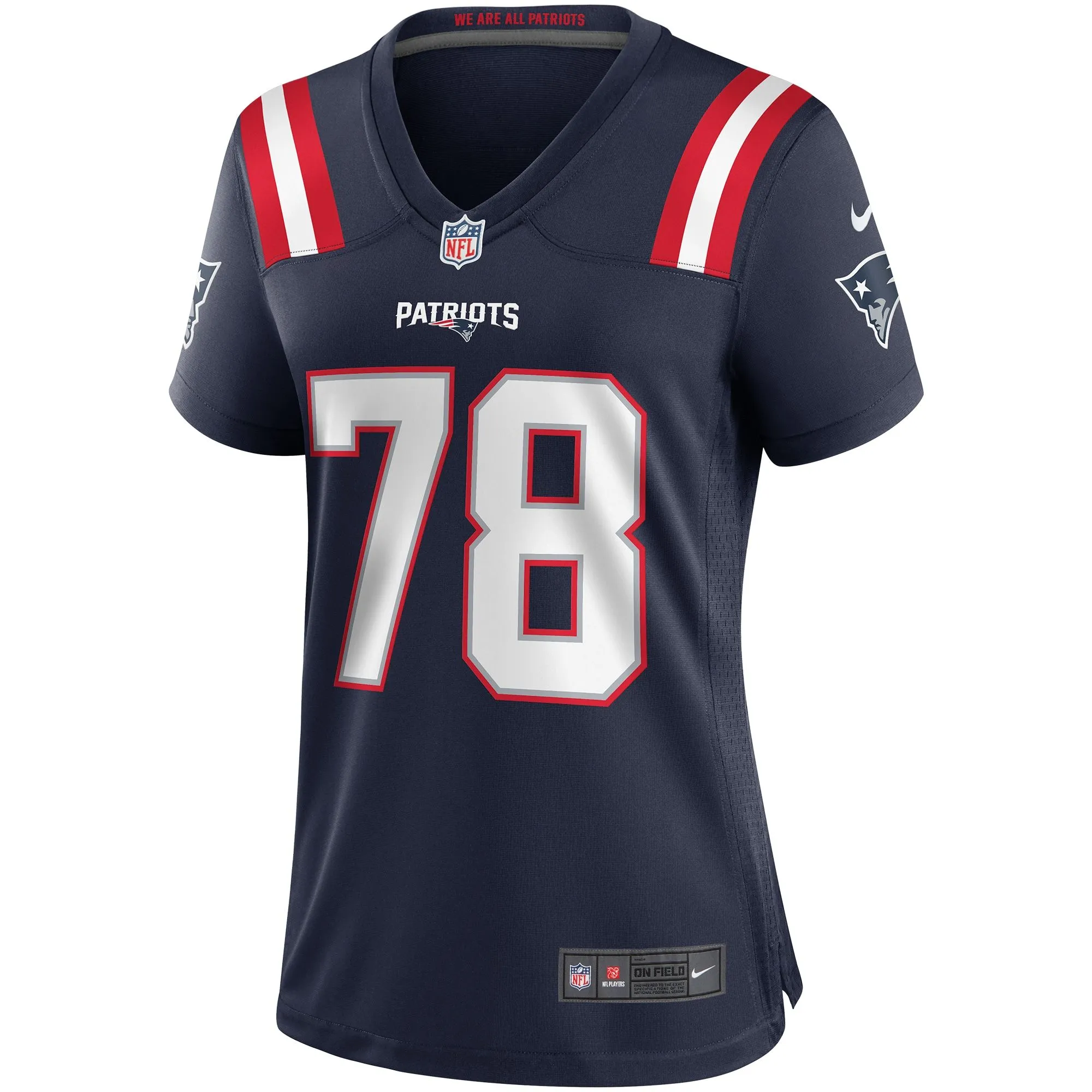 Bruce Armstrong New England Patriots  Women's Game Retired Player Jersey - Navy