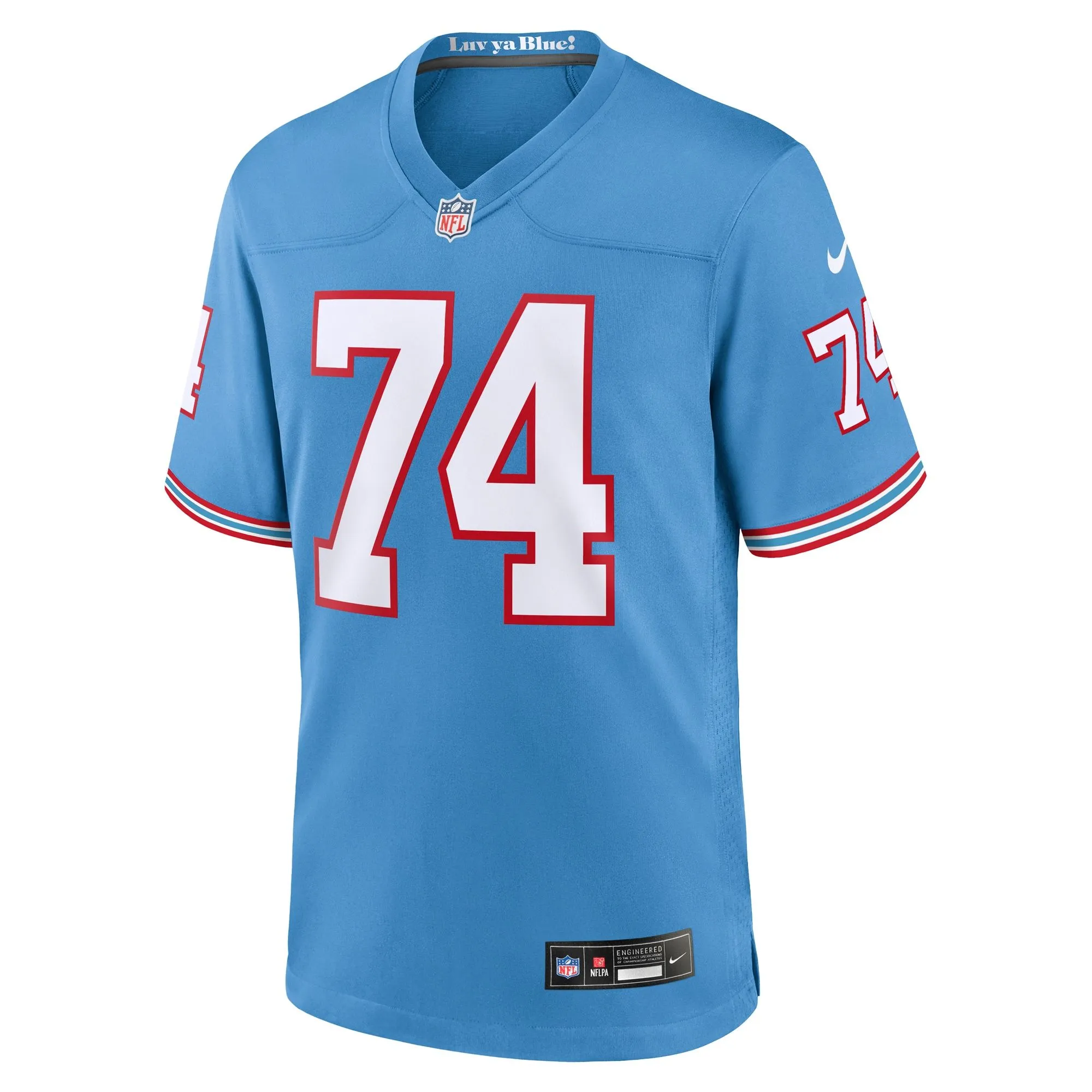 Bruce Matthews Tennessee Titans  Oilers Throwback Retired Player Game Jersey - Light Blue