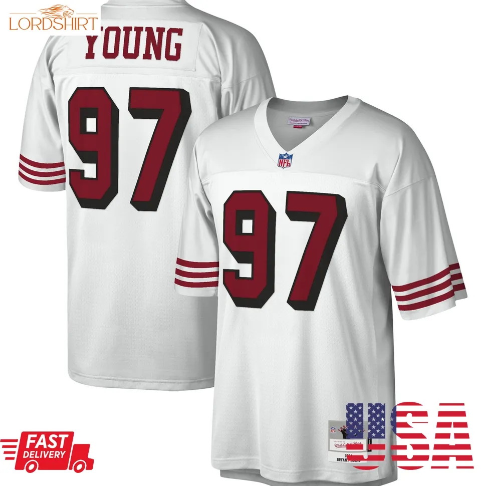 Bryant Young San Francisco 49Ers Mitchell & Ness Legacy Replica Jersey   White