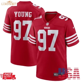 Bryant Young San Francisco 49Ers  Retired Player Game Jersey   Scarlet